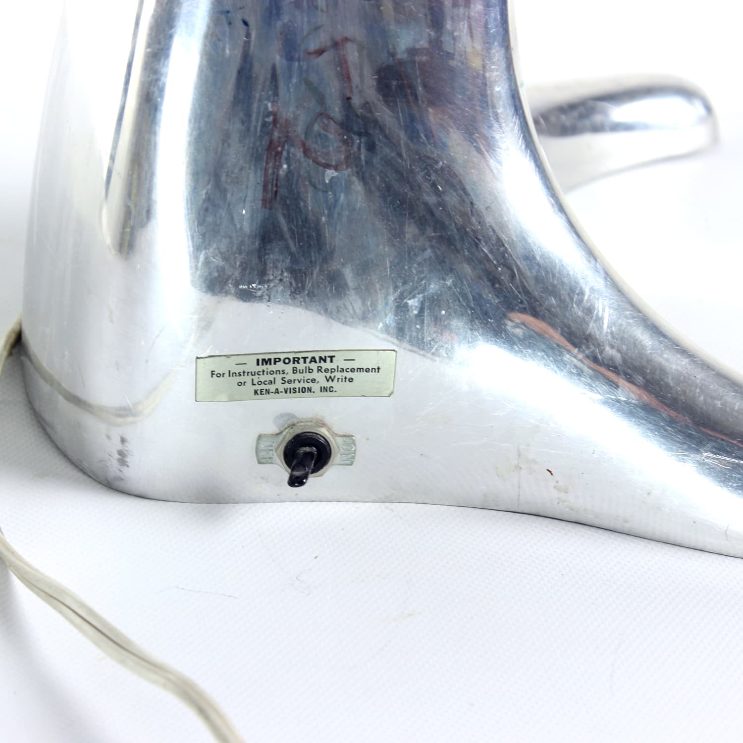 Mikroprojektor Ken-A-Vision, srebrny, aluminium, Wielka Brytania, lata 50. - 168937