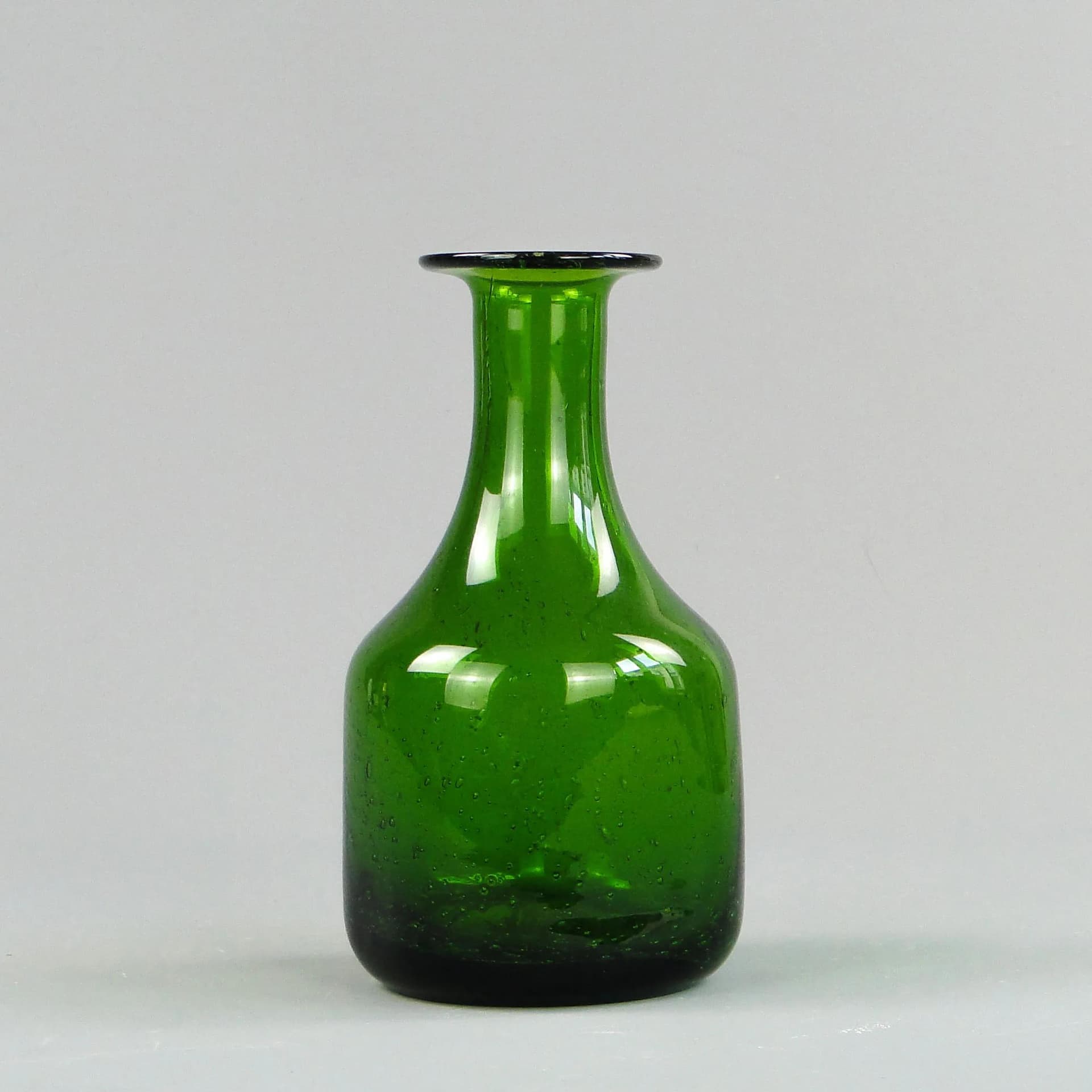 Wazon butla Antico, zielony, szkło, proj. Z. Horbowy, Polska, lata 70. - 11221