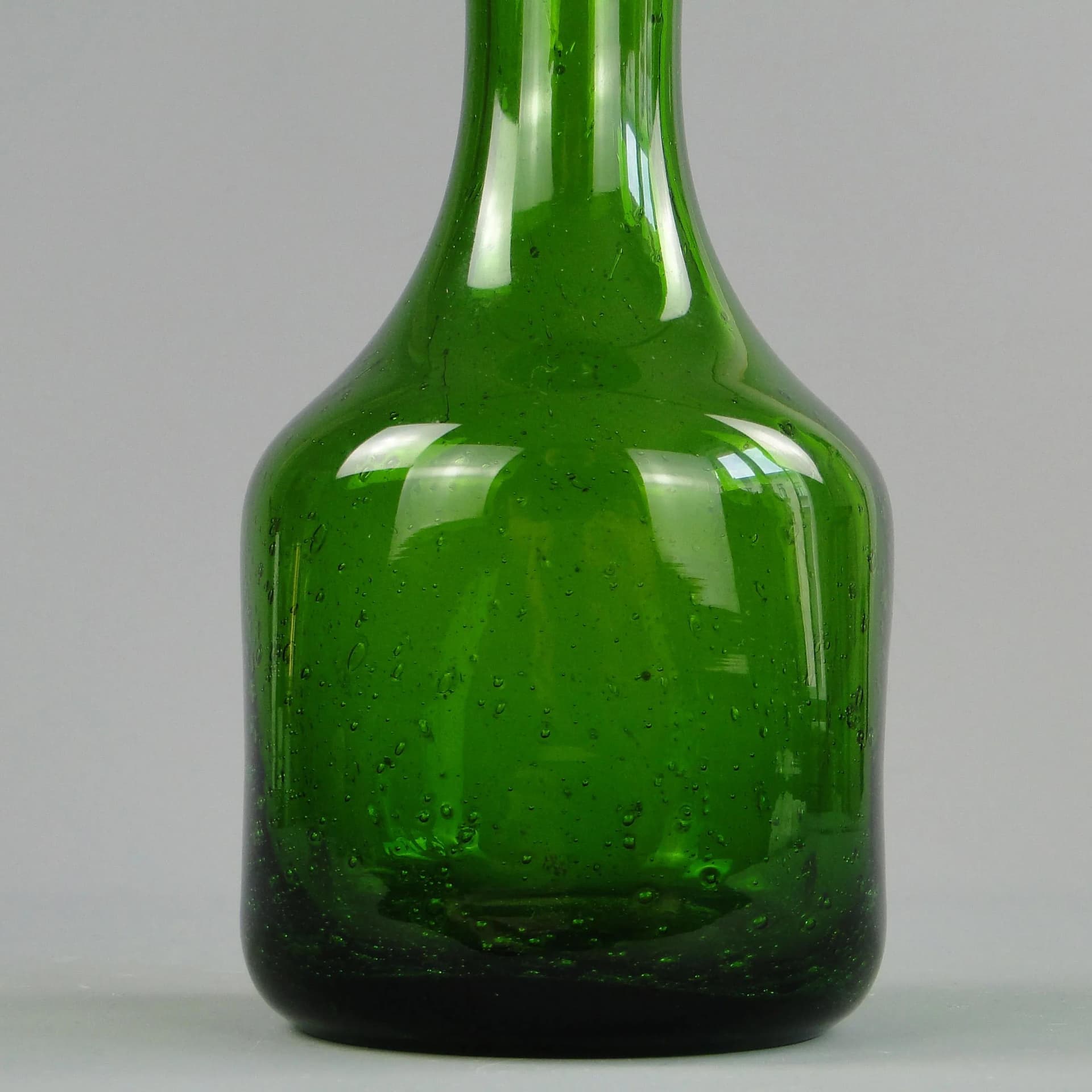 Wazon butla Antico, zielony, szkło, proj. Z. Horbowy, Polska, lata 70. - 11226