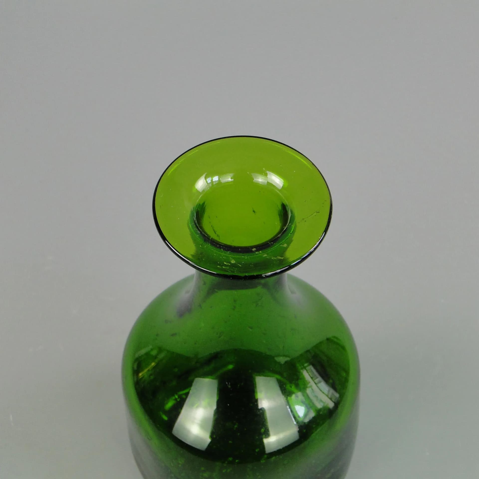Wazon butla Antico, zielony, szkło, proj. Z. Horbowy, Polska, lata 70. - 11224