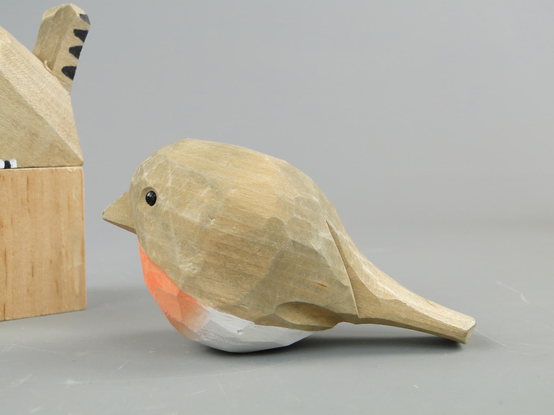 Set of Three Bird Figurines, rustic, multicolor, wood, 21st c. - 168991