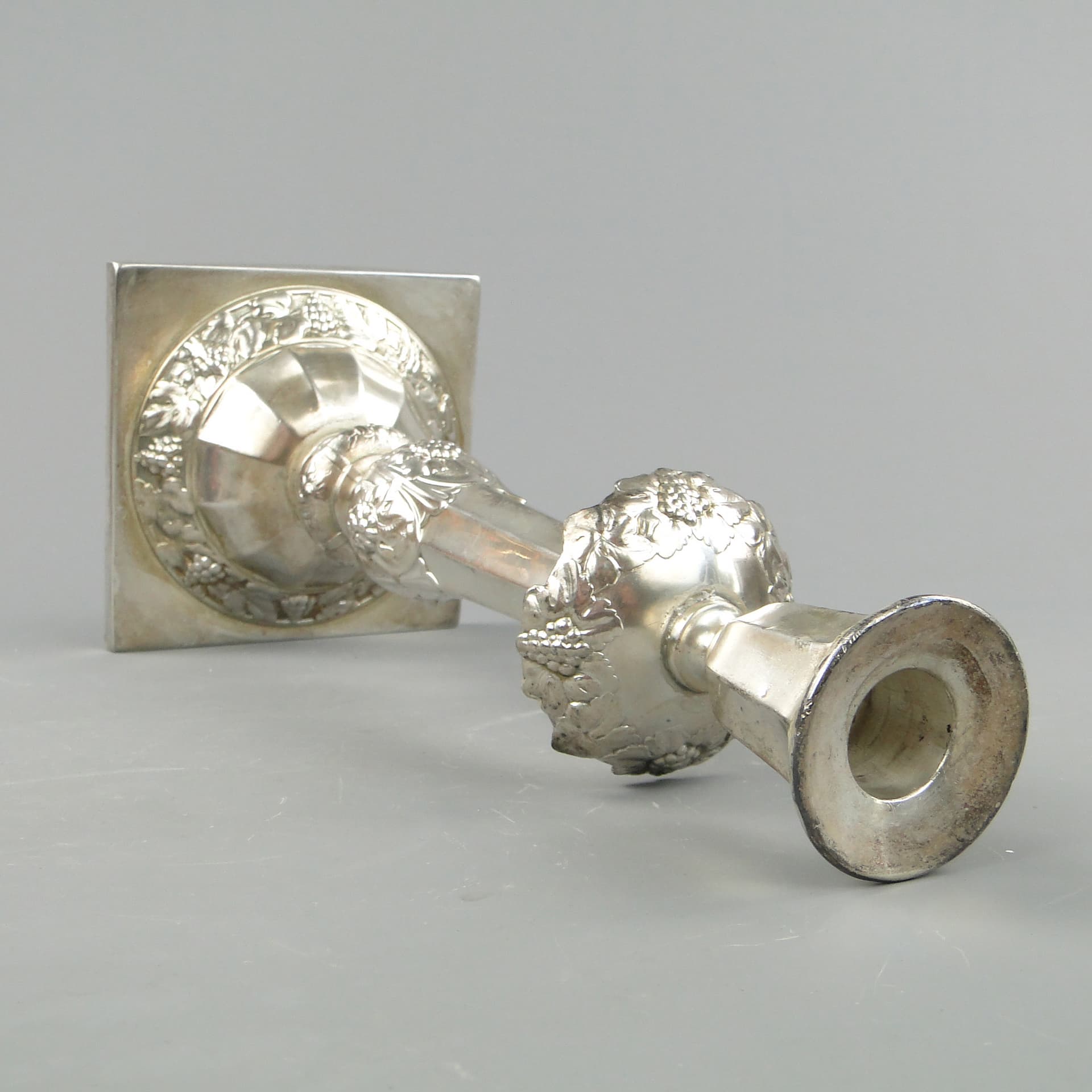 Baroque candlestick, silver-plated brass, Norblin, Poland, 19th c. - 169015