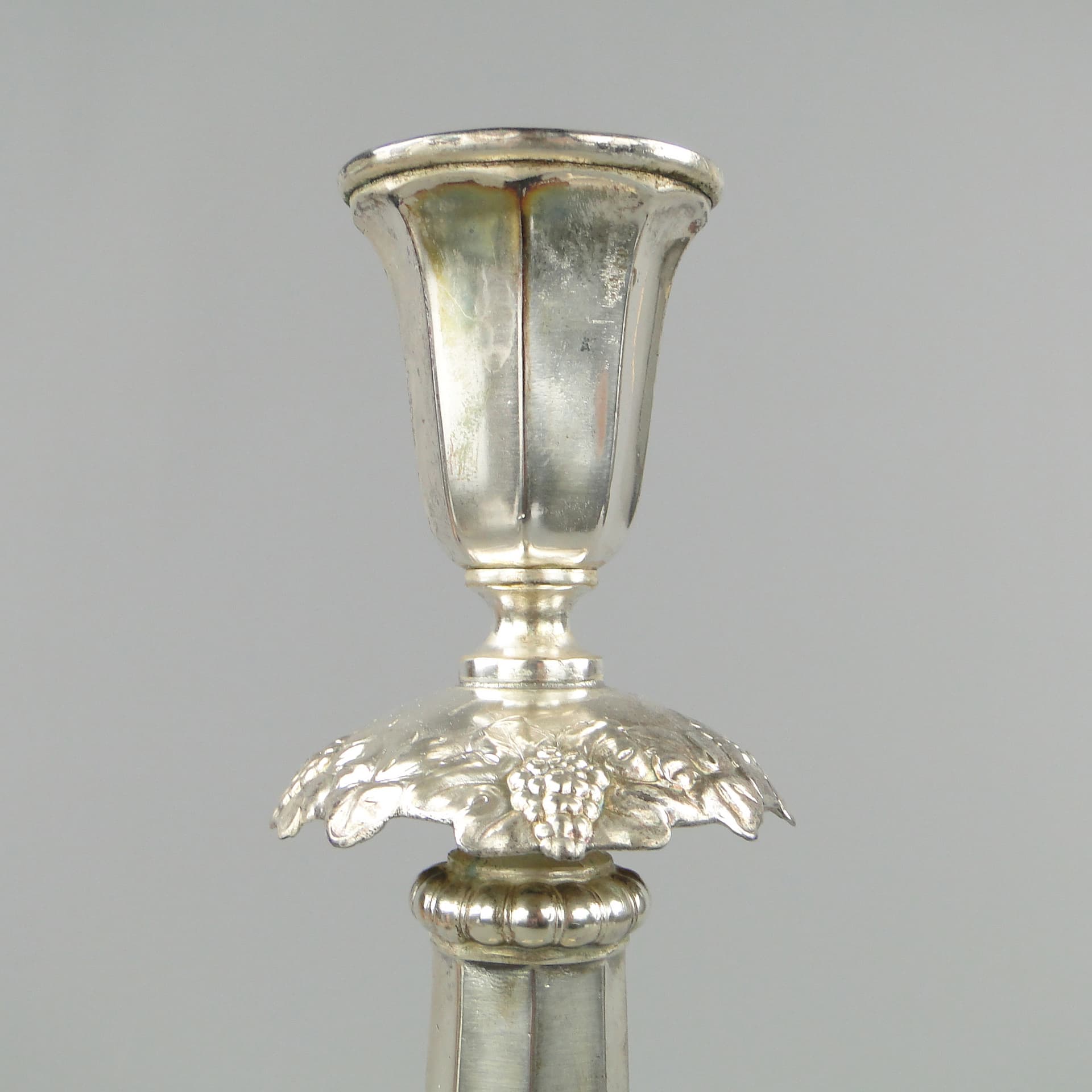 Baroque candlestick, silver-plated brass, Norblin, Poland, 19th c. - 169012