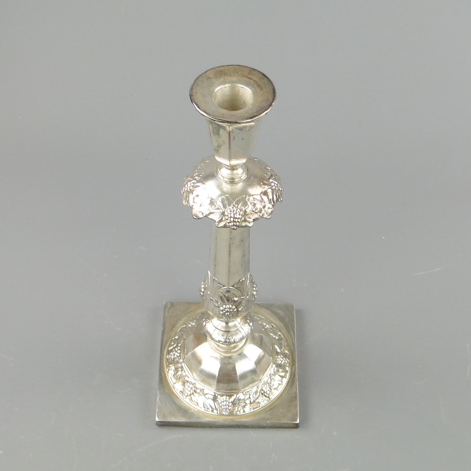Baroque candlestick, silver-plated brass, Norblin, Poland, 19th c. - 169011