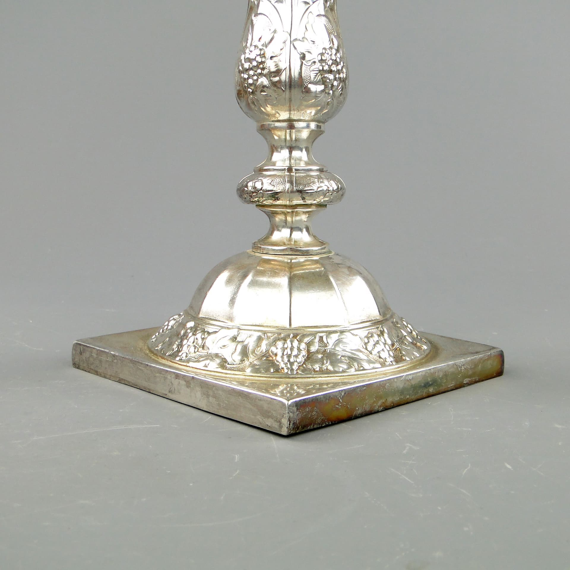 Baroque candlestick, silver-plated brass, Norblin, Poland, 19th c. - 169010