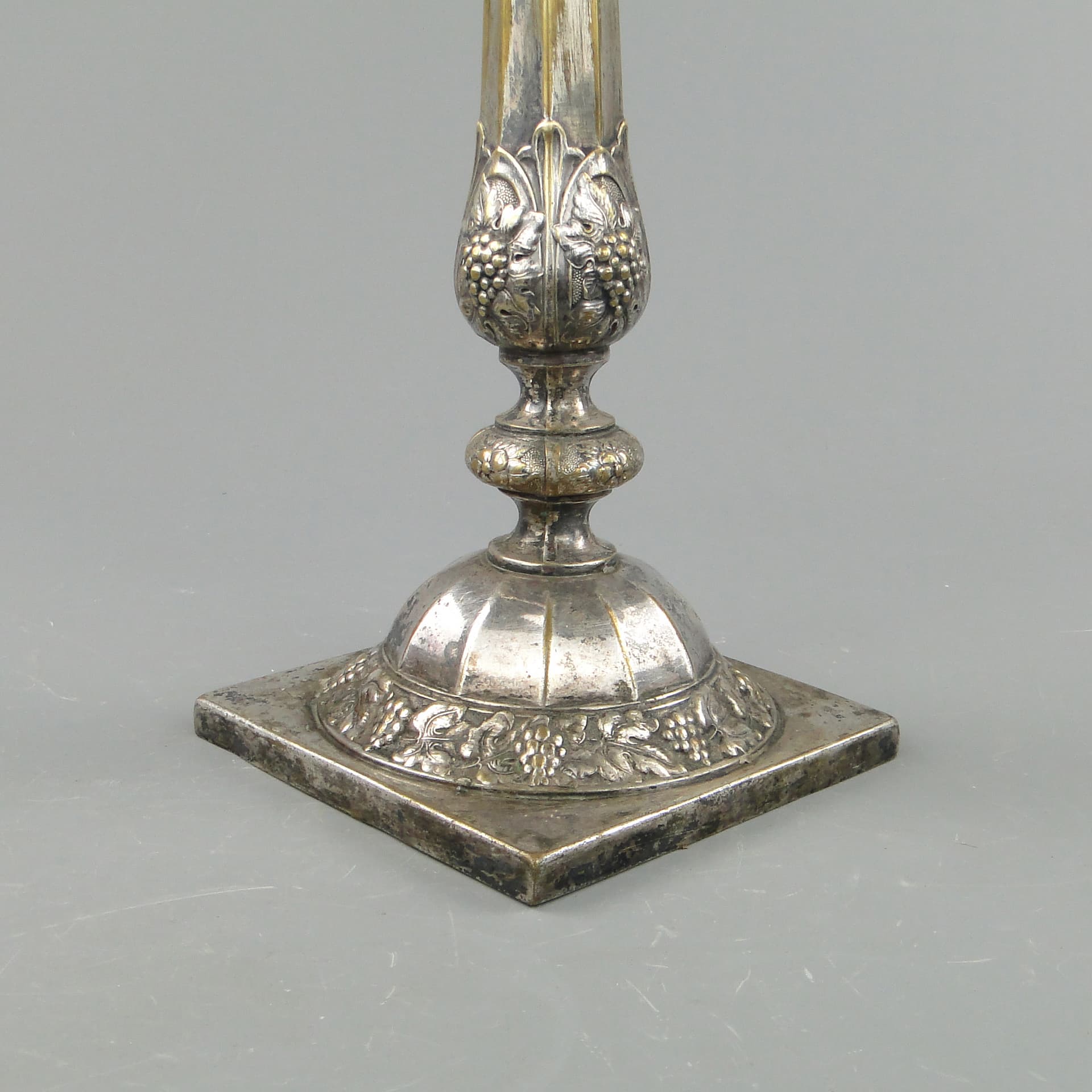 Candlestick, Neo-Baroque, silver, brass, Norblin, Poland, 19th c. - 169026