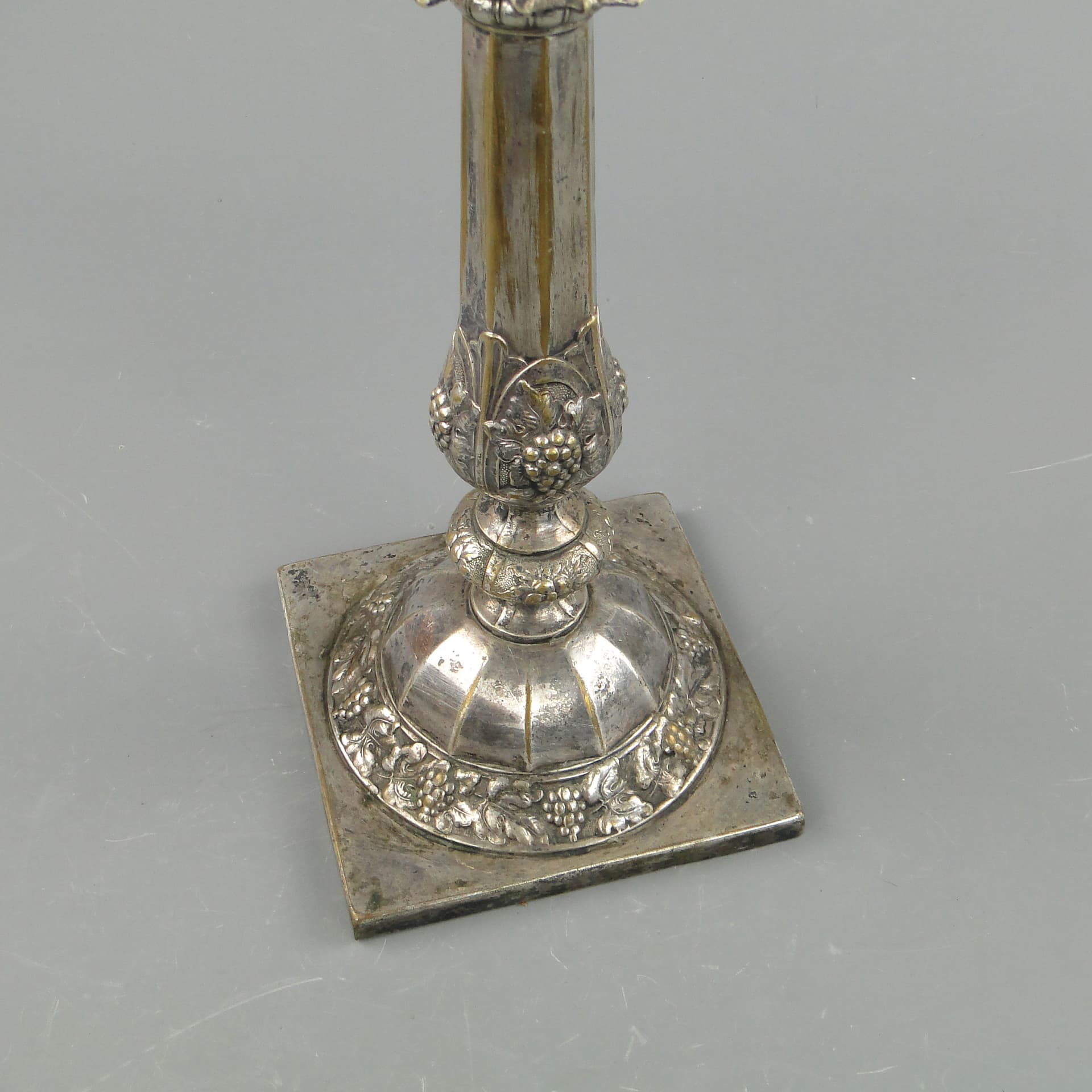 Candlestick, Neo-Baroque, silver, brass, Norblin, Poland, 19th c. - 169021