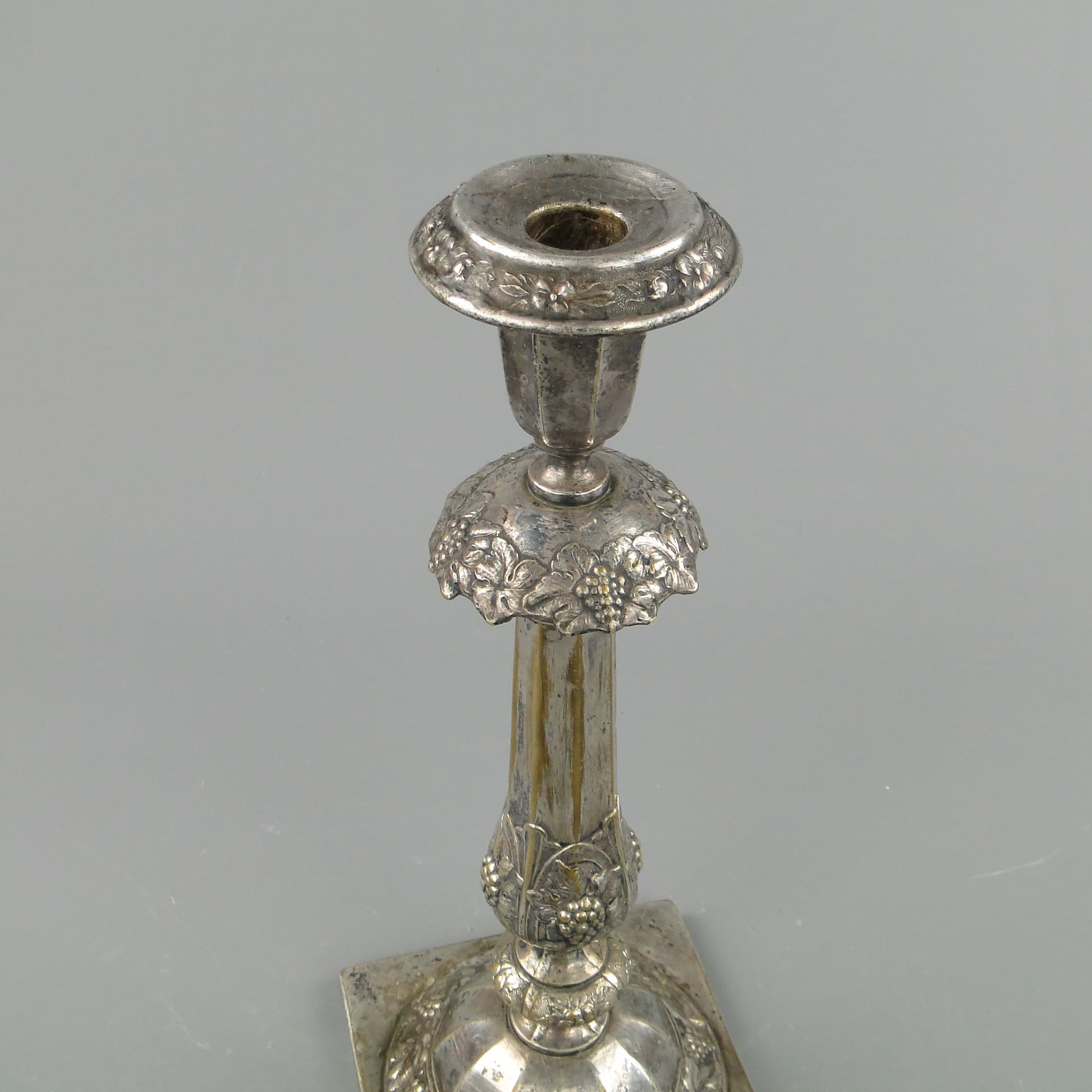 Candlestick, Neo-Baroque, silver, brass, Norblin, Poland, 19th c. - 169020