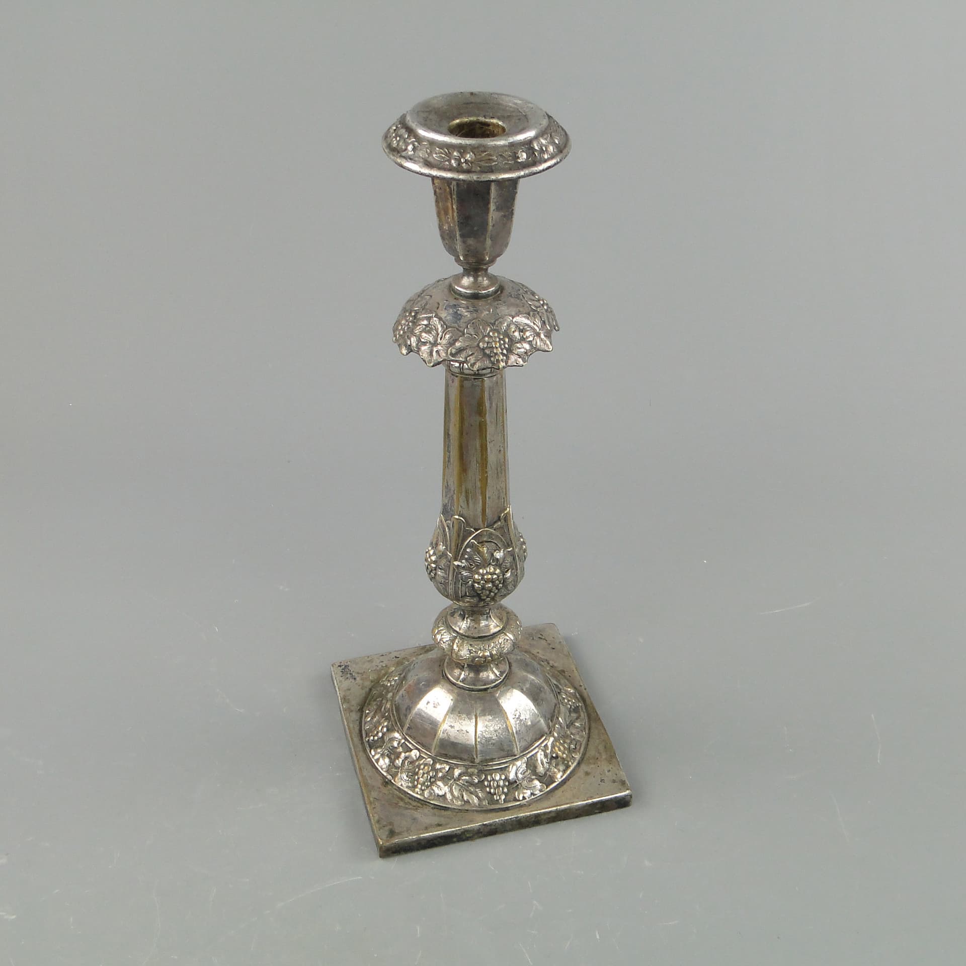 Candlestick, Neo-Baroque, silver, brass, Norblin, Poland, 19th c. - 169029
