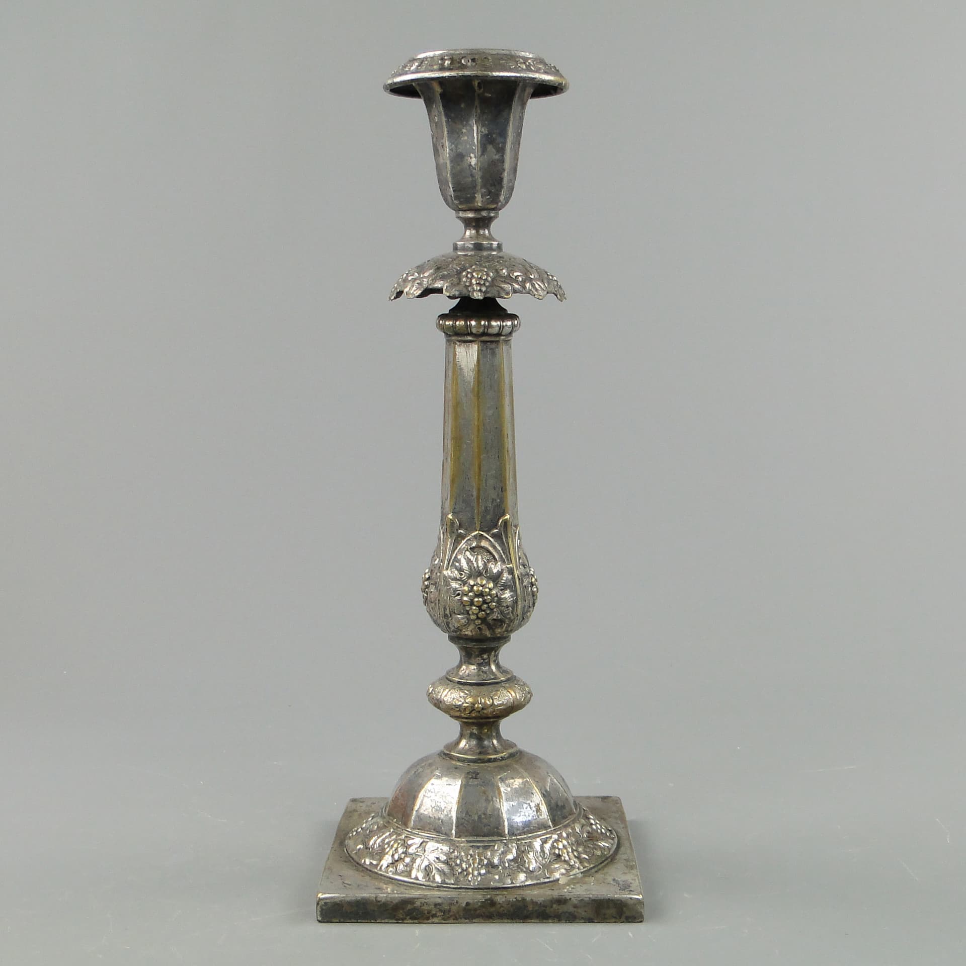 Candlestick, Neo-Baroque, silver, brass, Norblin, Poland, 19th c. - 169027