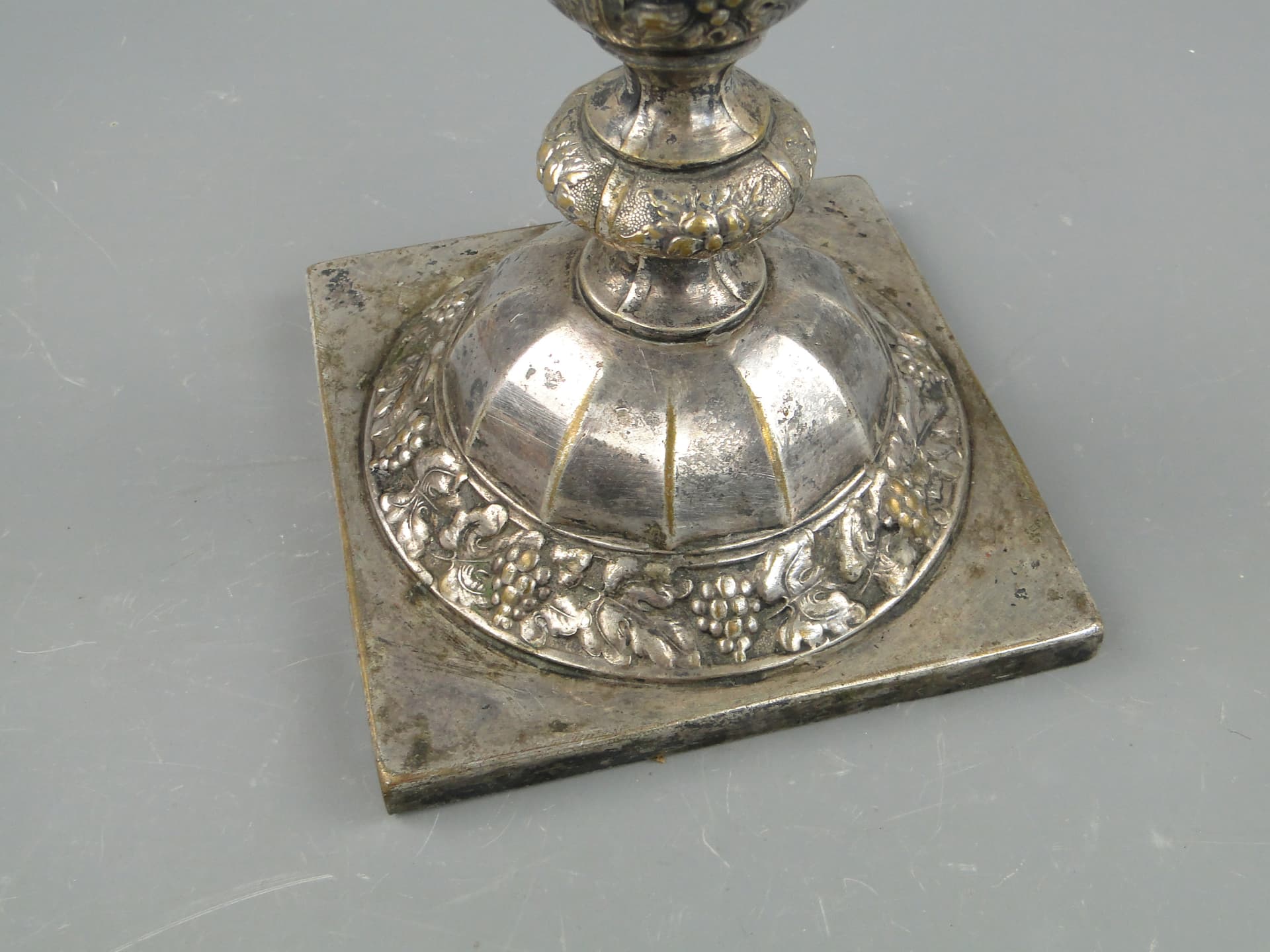 Candlestick, Neo-Baroque, silver, brass, Norblin, Poland, 19th c. - 169025