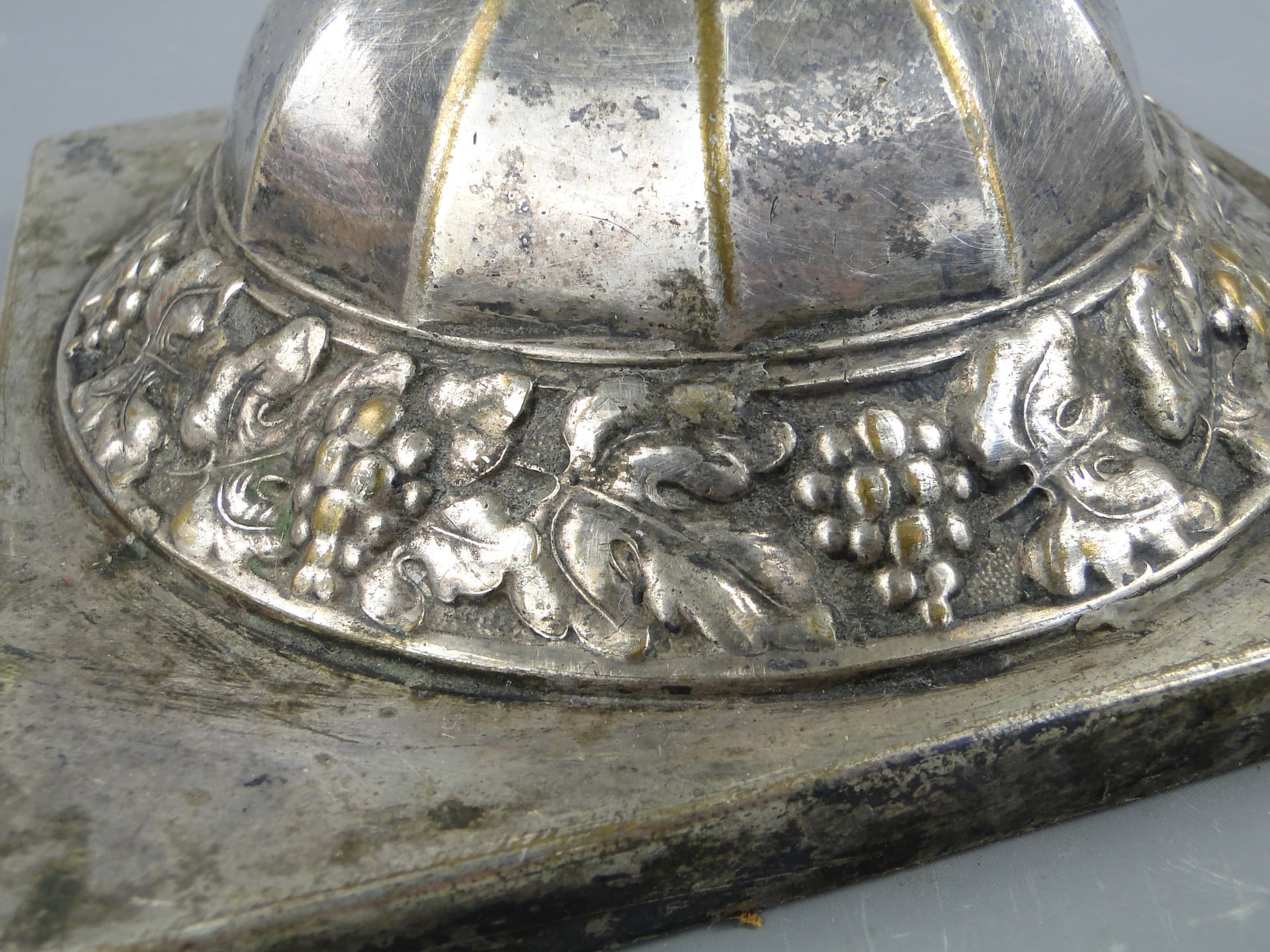 Candlestick, Neo-Baroque, silver, brass, Norblin, Poland, 19th c. - 169030