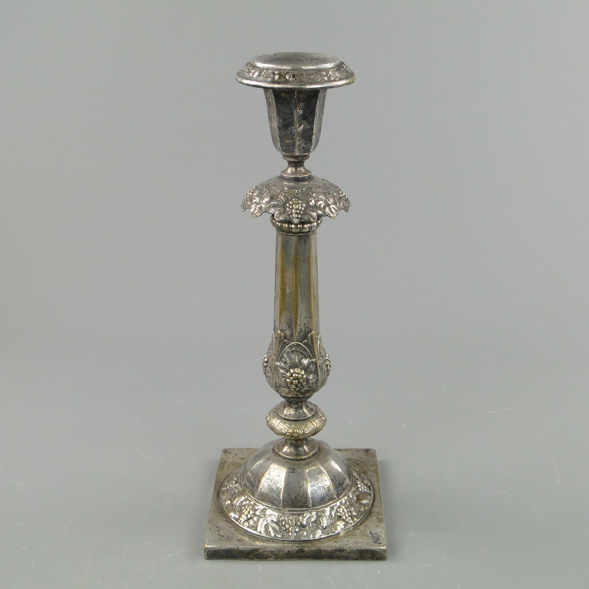 Candlestick, Neo-Baroque, silver, brass, Norblin, Poland, 19th c. - 169028