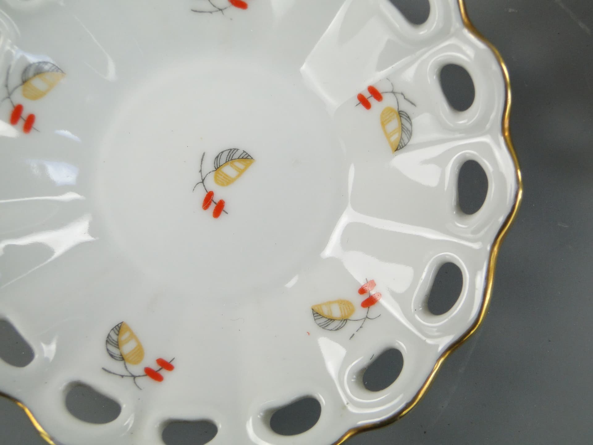 Zestaw naczyń do konfitur, Art déco, porcelana biel kości słoniowej, Ćmielów, Polska, lata 30. - 169137