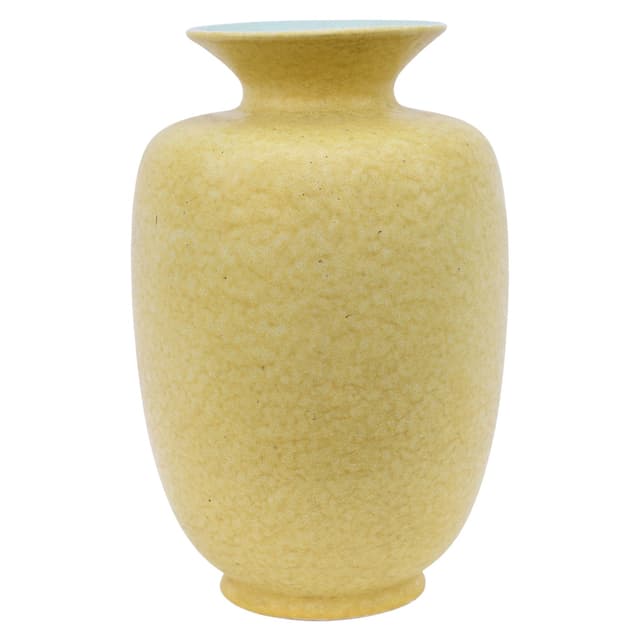 Żółty wazon ceramiczny, Dania, lata 70. XX w. - WYMIARY