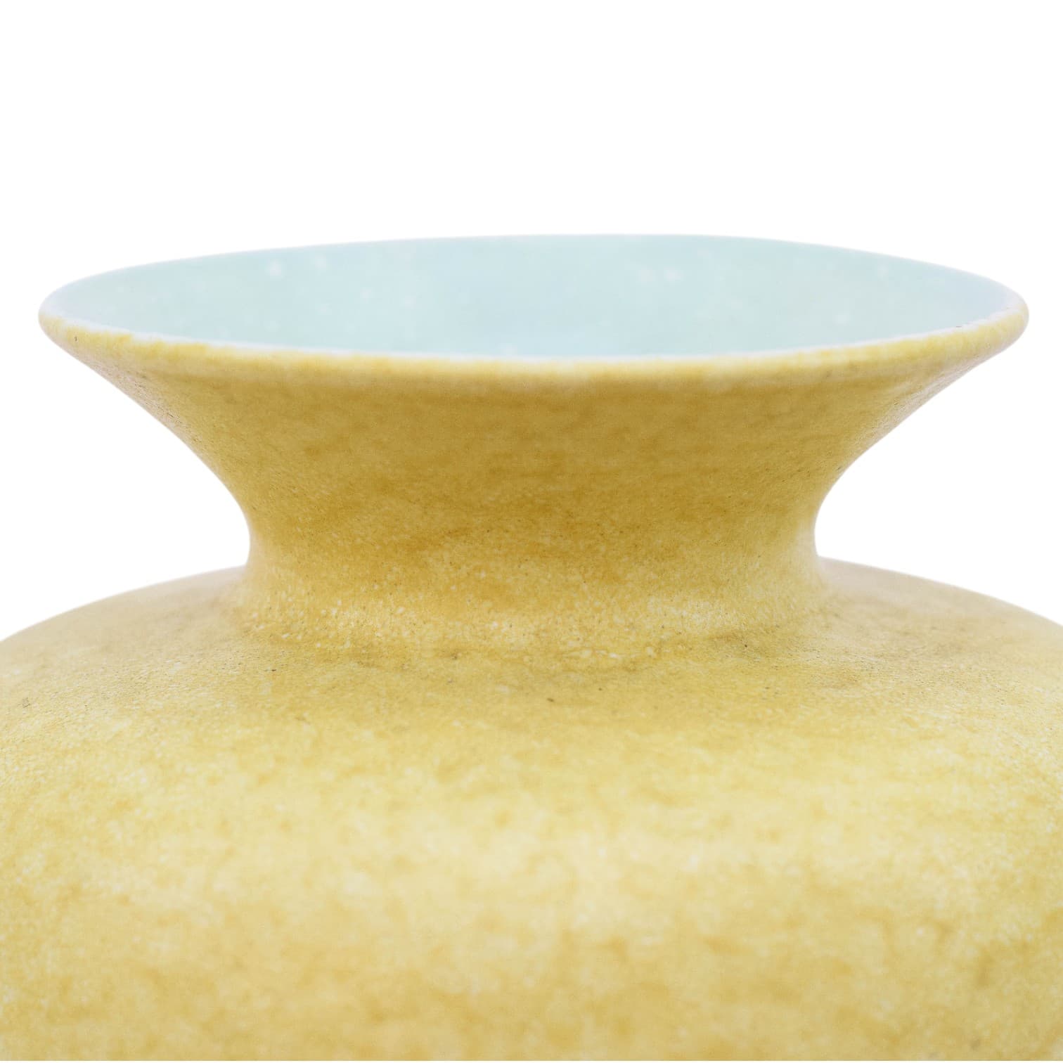 Żółty wazon ceramiczny, Dania, lata 70. XX w. - 169187