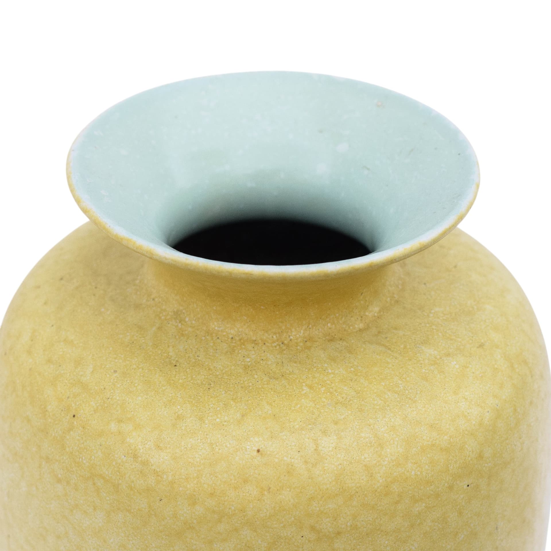 Żółty wazon ceramiczny, Dania, lata 70. XX w. - 169189