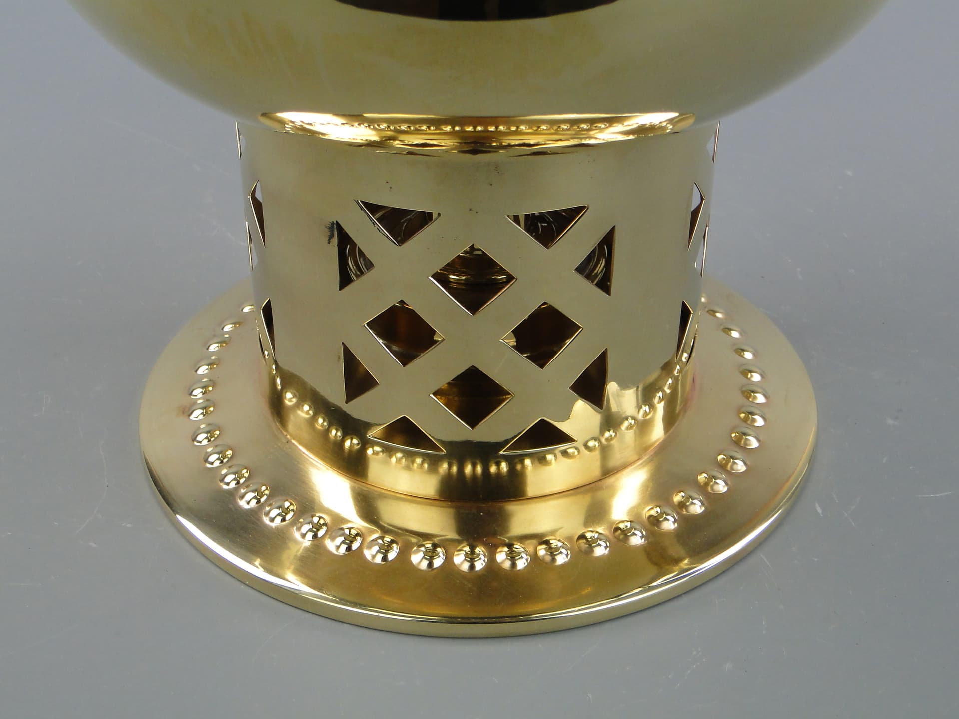 Art Nouveau spirit kettle, golden brass, by I. Taschner, Germany, 1900s - 169198