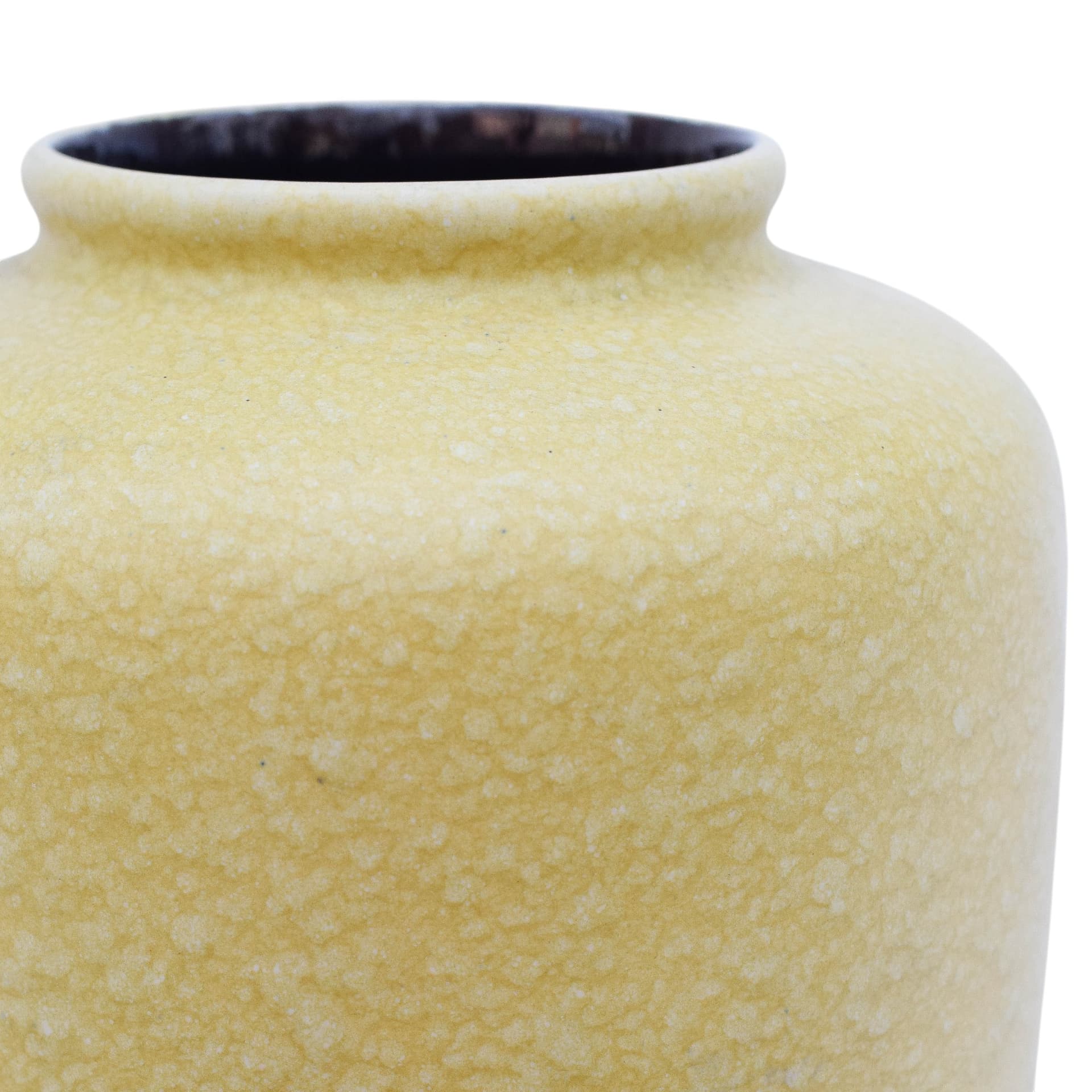 Wazon ceramiczny z żółtym szkliwieniem, Dania, lata 70. XX w. - 169208