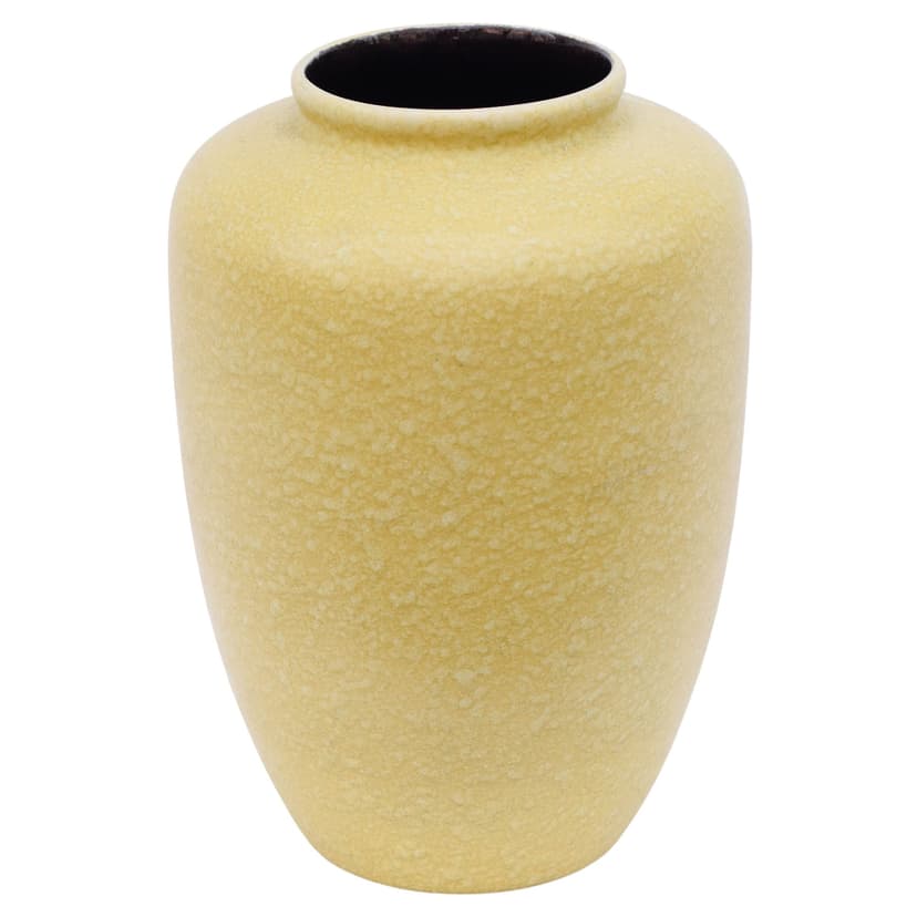 Wazon ceramiczny z żółtym szkliwieniem, Dania, lata 70. XX w.