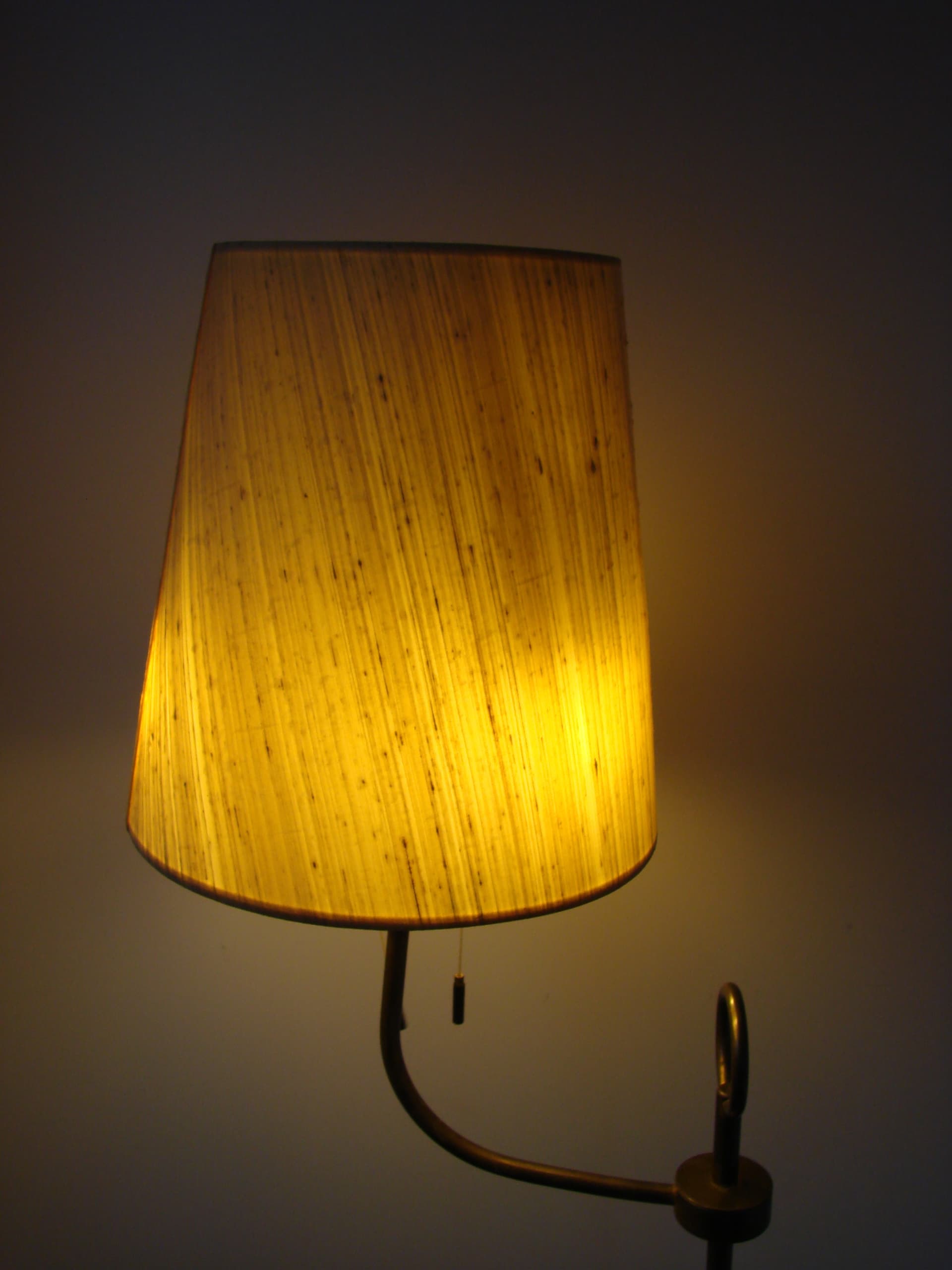 Lampa podłogowa Art Deco, złoty, mosiądz, lata 50. - 169265