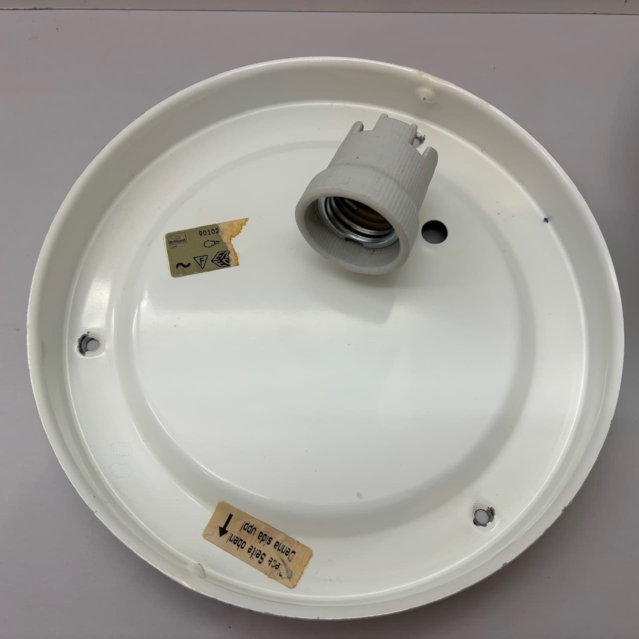 Plafon Brilliant, biały, Niemcy, lata 80. - 169430