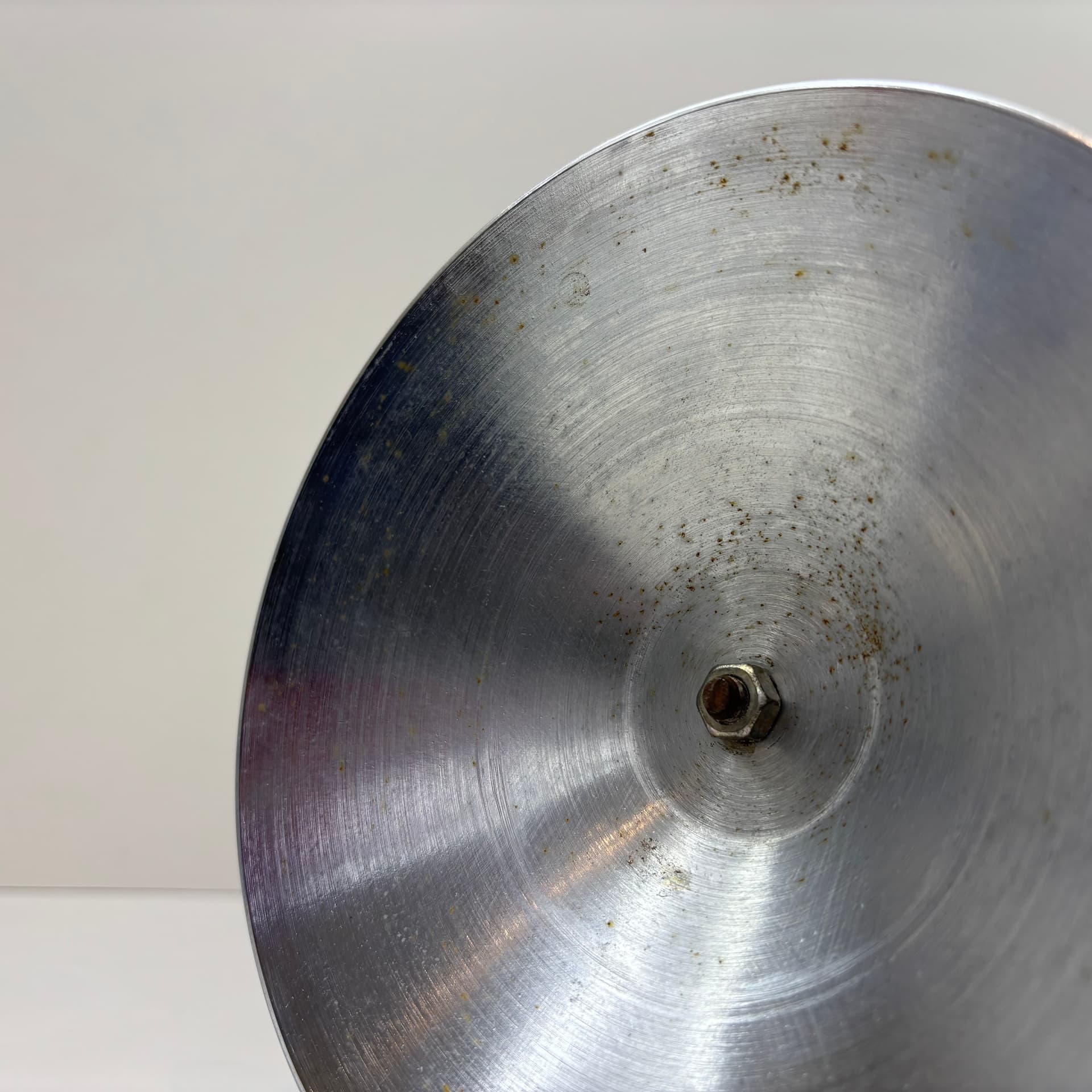 Świecznik Bauhaus, chromowana stal srebrna, drewno brązowe, Niemcy, lata 70. - 169440