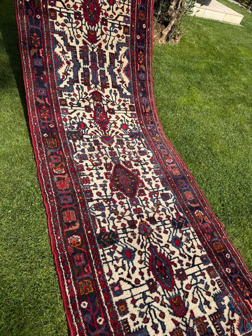 Runner Hamadan, multicolor wool, Iran - 169481