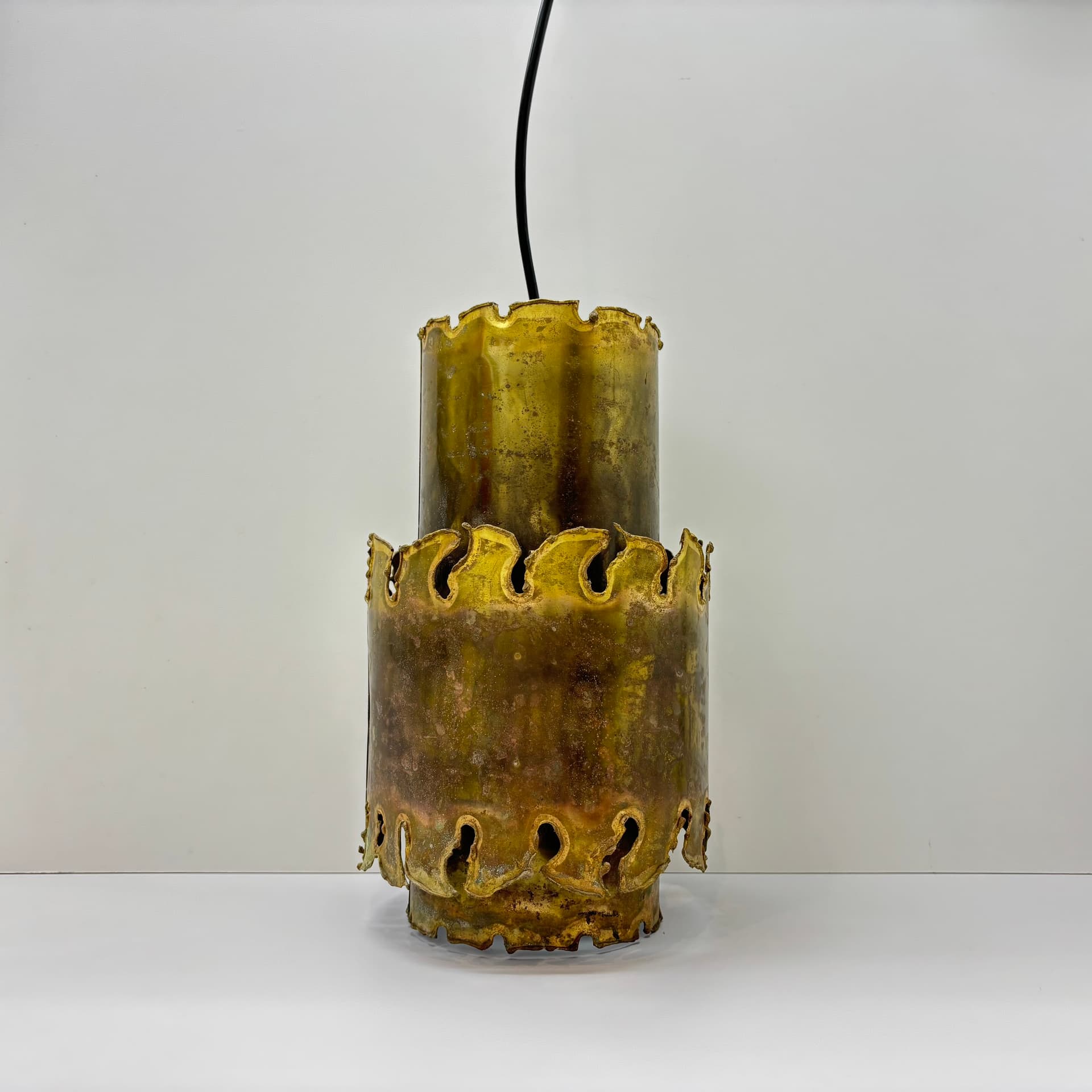 Lampa wisząca, złoty, mosiądz, Holm Sorensen & Co, Dania, lata 60. - 169498