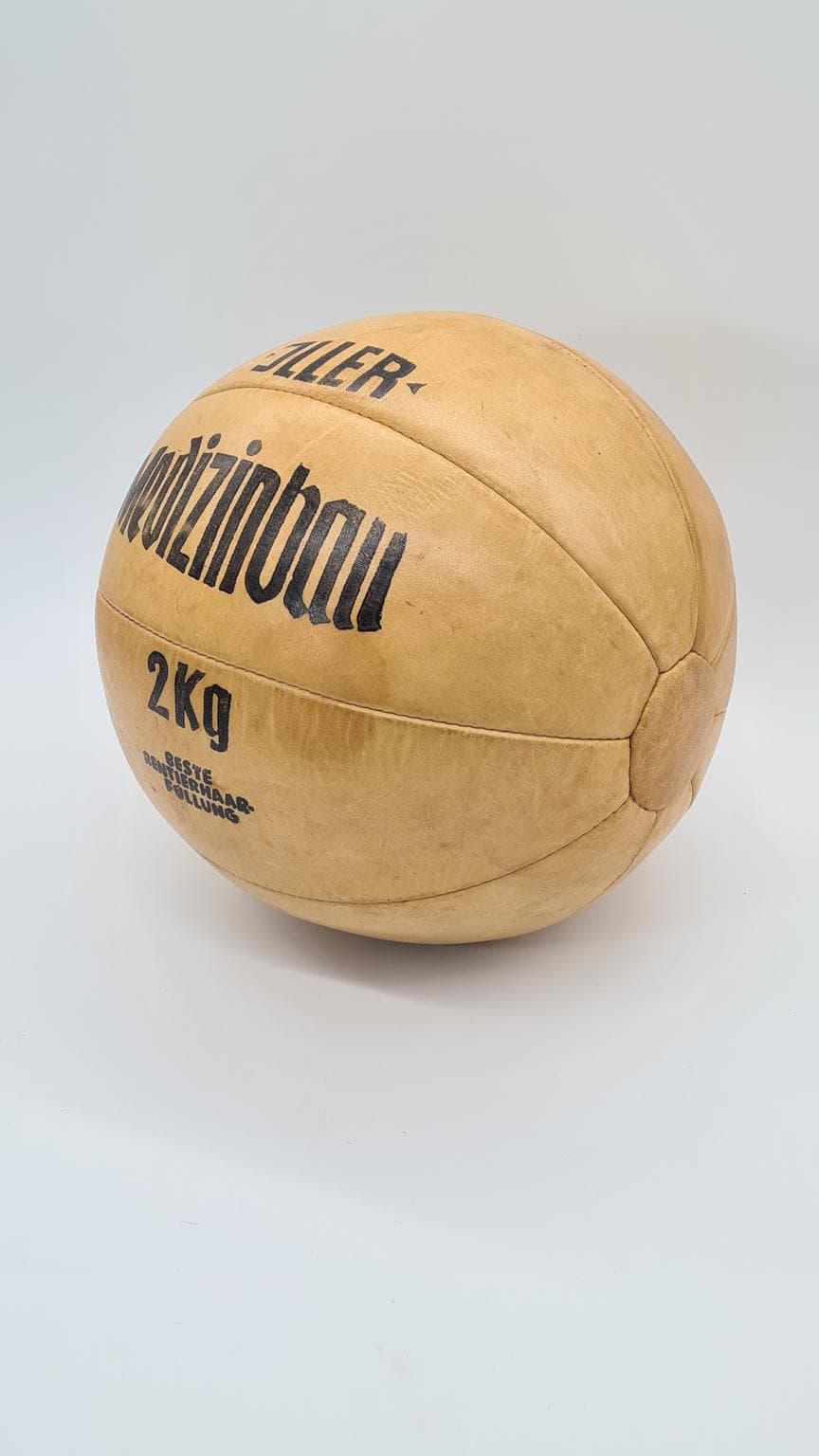 Skórzana piłka lekarska 2 kg, Jiller, lata 50. - 169499