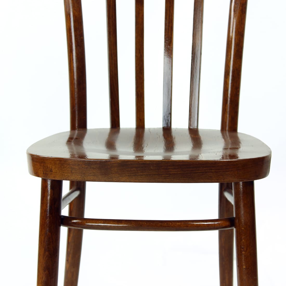 Bistro chair, dark brown oak, Tatra Nabytok, Czechoslovakia, 1960s. - 169574