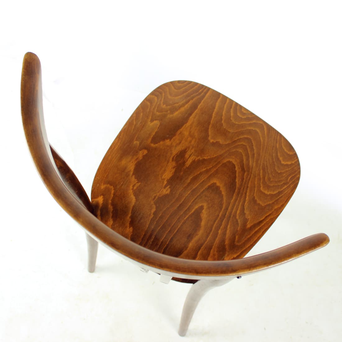 Bistro chair, dark brown oak, Tatra Nabytok, Czechoslovakia, 1960s. - 169570