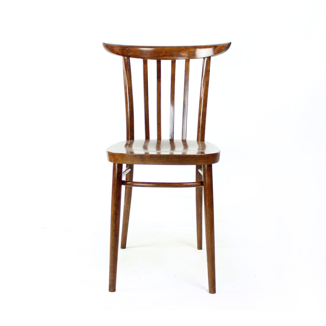 Bistro chair, dark brown oak, Tatra Nabytok, Czechoslovakia, 1960s. - 169575