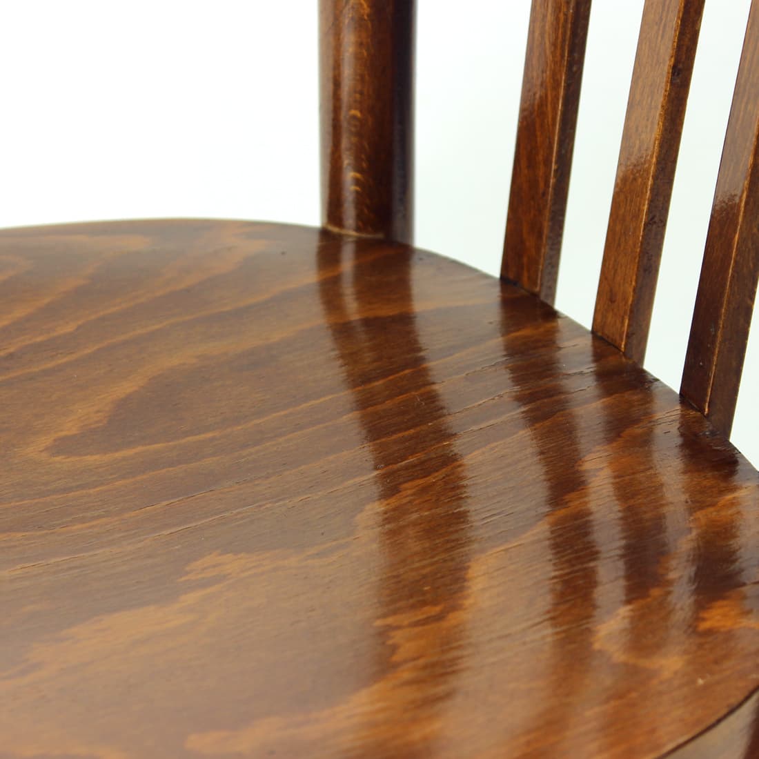 Bistro chair, dark brown oak, Tatra Nabytok, Czechoslovakia, 1960s. - 169572