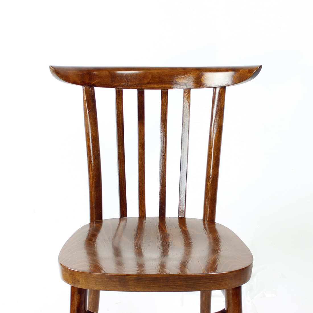 Bistro chair, dark brown oak, Tatra Nabytok, Czechoslovakia, 1960s. - 169578