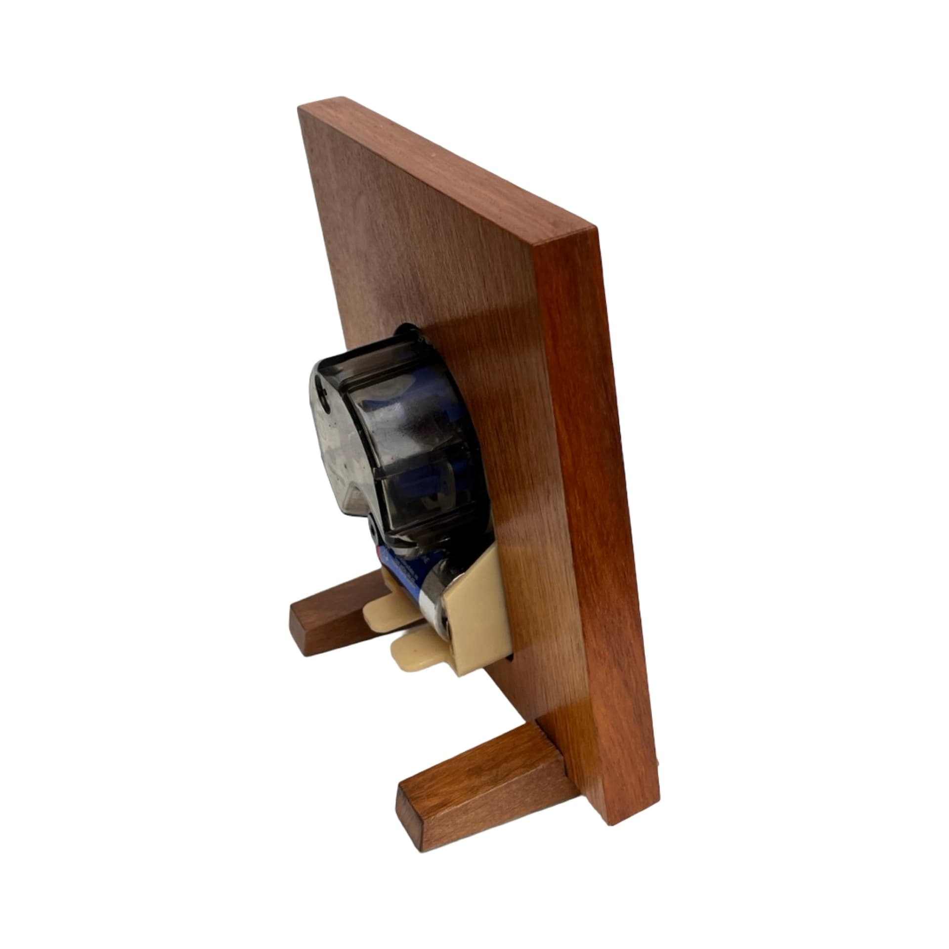 Zegar stołowy jubileuszowy, brązowy, drewno mosiądz, Niemcy, lata 70. - 169787