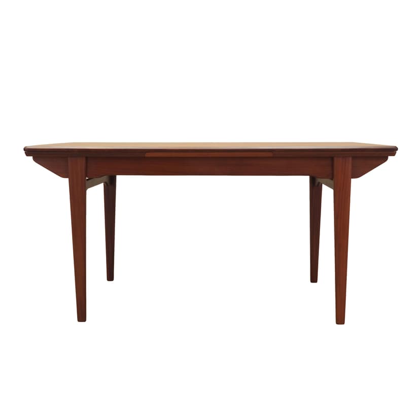 Dining table, brown, teak, Denmark, 1970s.