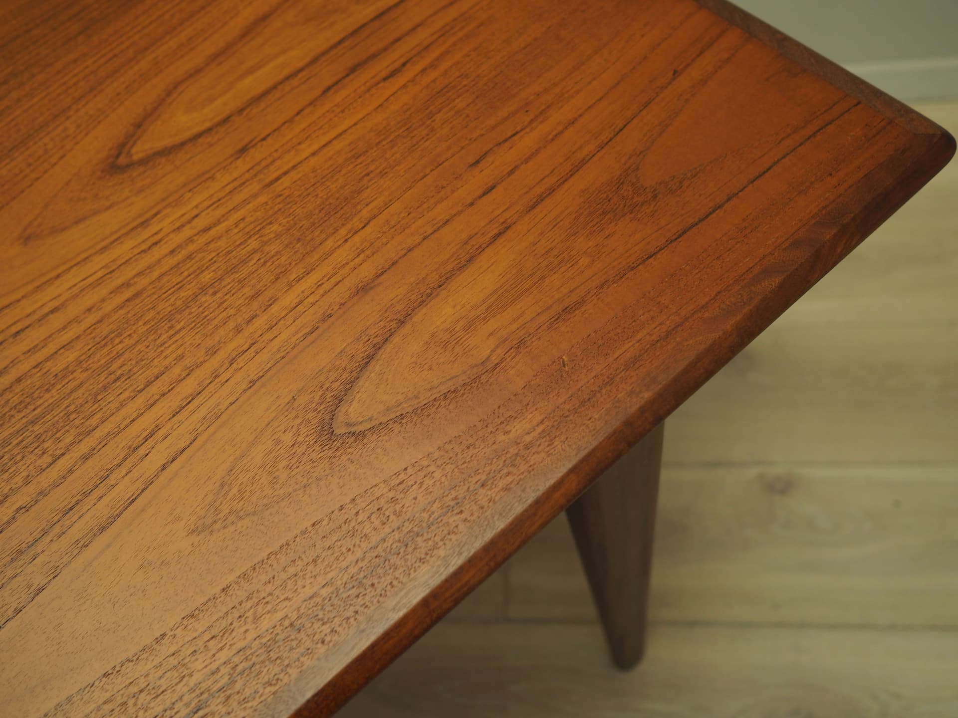 Stół, brązowy, teak, Dania, lata 70. - 169792