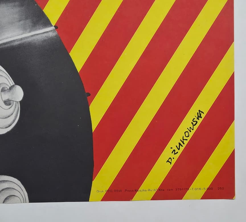 Cyrk foka z akordeonem (Oryginalny plakat cyrkowy), aut. D. Żukowska, 1975 - 169920