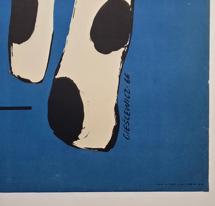 Cyrk 3 psy (Oryginalny plakat cyrkowy), aut. R. Cieślewicz, 1966 - 169958