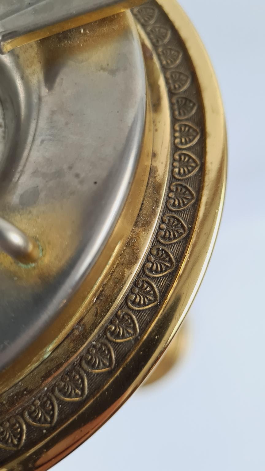 Standing Ashtray Hollywood Regency, golden brass, 1950s - 170145