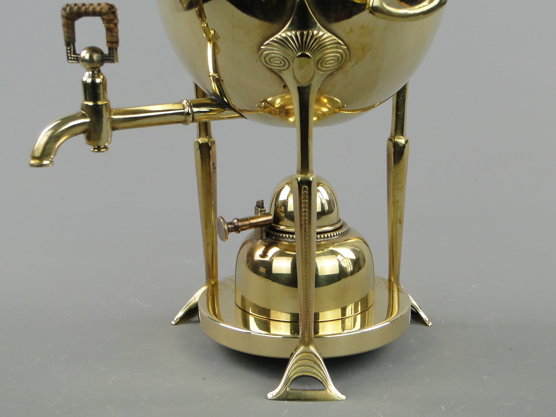 Buliera secesyjna, złoty mosiądz, WMF, Niemcy, początek XX w. - 170171