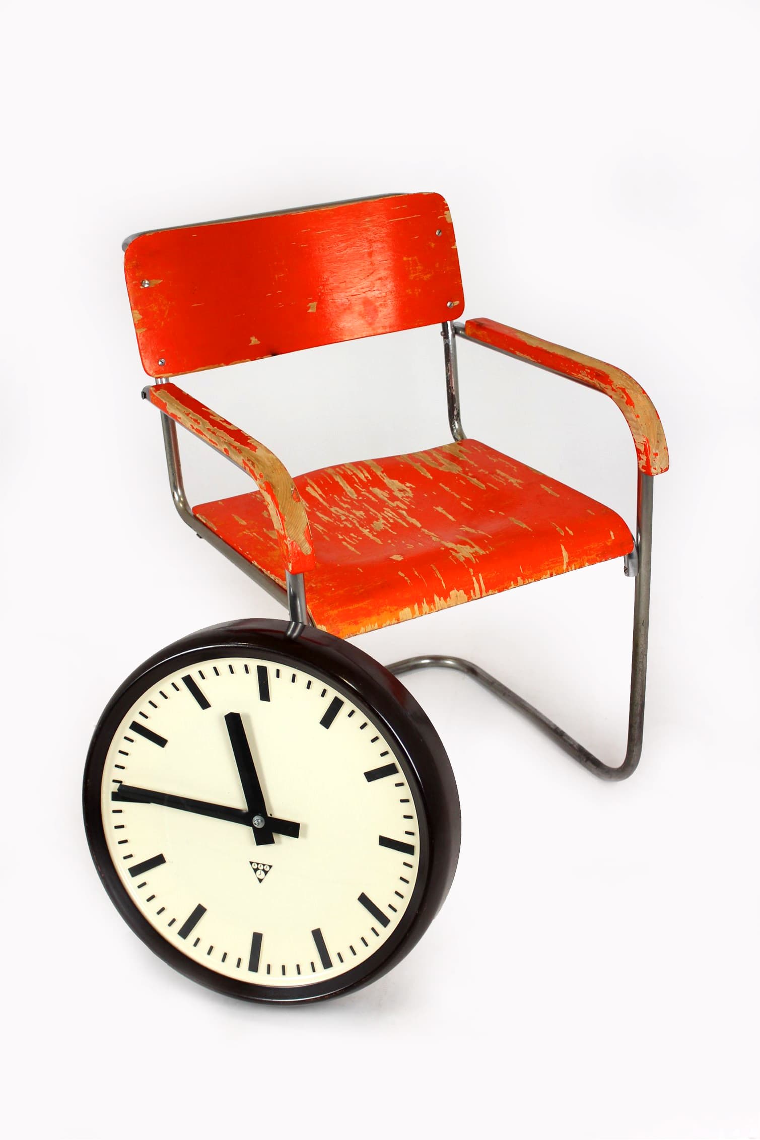 Wall lamp station, Pragotron, dark brown bakelite, Czechoslovakia, 1950s. - 170230