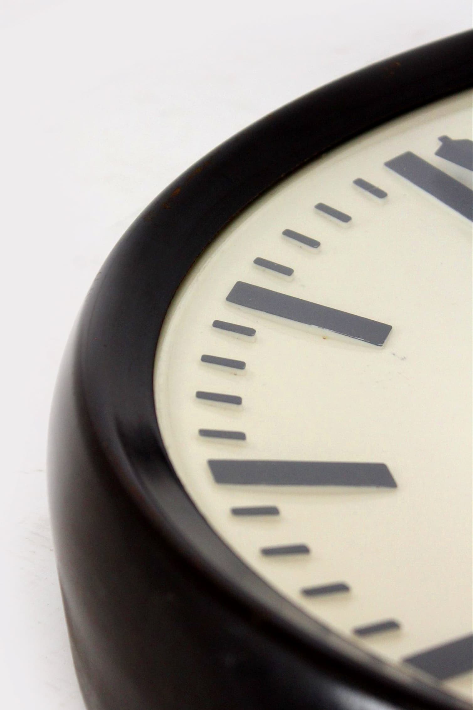 Wall lamp station, Pragotron, dark brown bakelite, Czechoslovakia, 1950s. - 170236