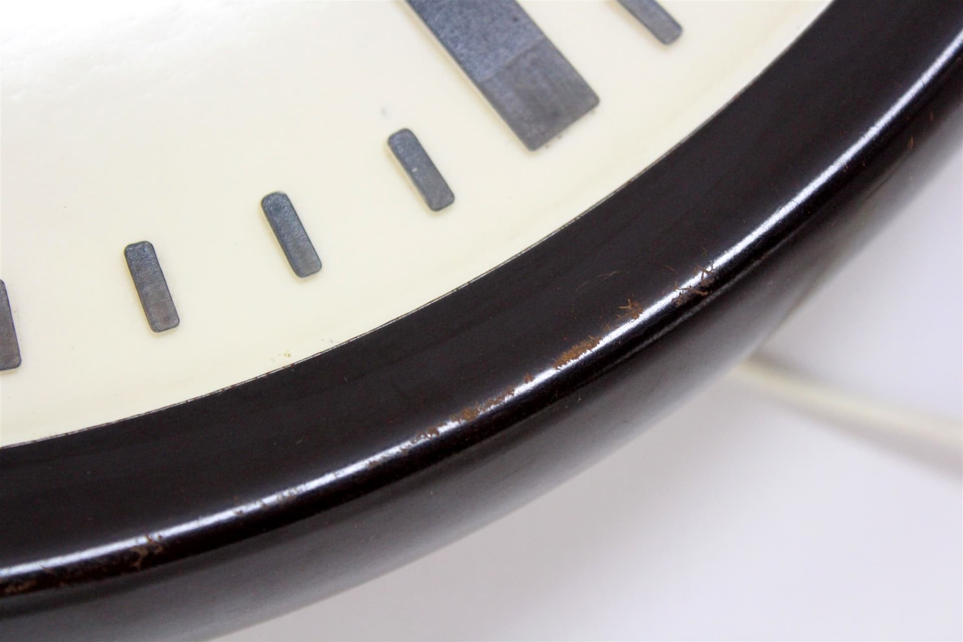 Wall lamp station, Pragotron, dark brown bakelite, Czechoslovakia, 1950s. - 170240