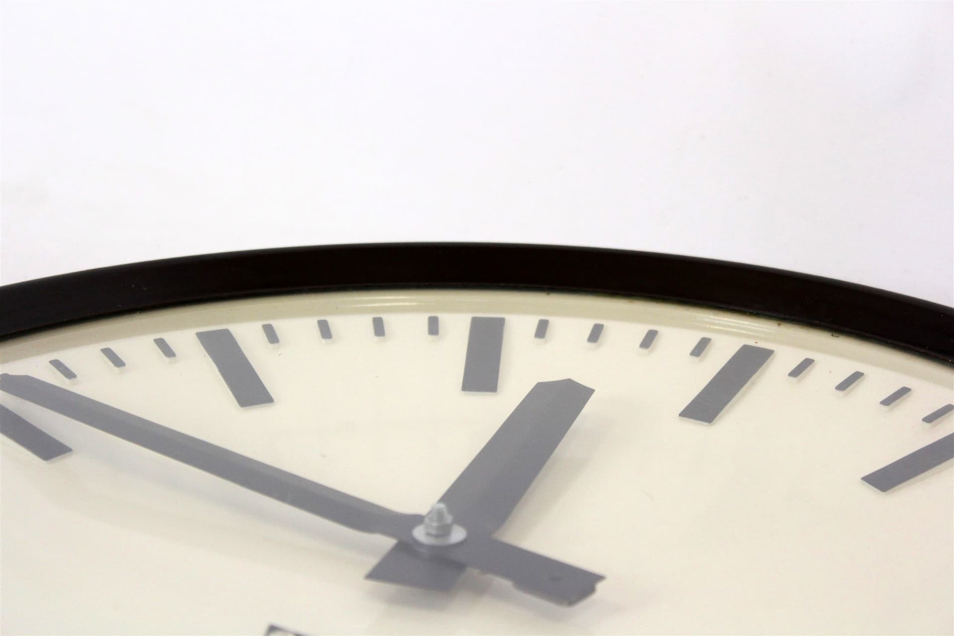 Wall lamp station, Pragotron, dark brown bakelite, Czechoslovakia, 1950s. - 170233