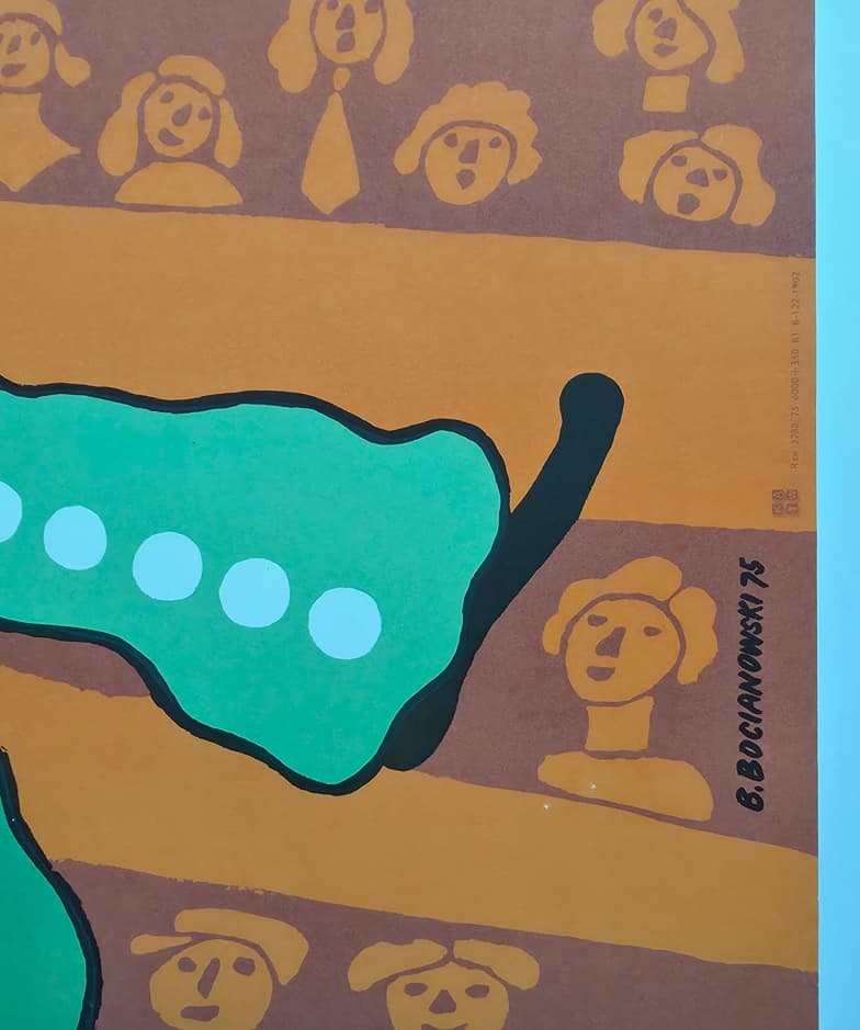 Cyrk akrobaci (Oryginalny plakat cyrkowy), aut. B. Bocianowski, 1975 - 170728