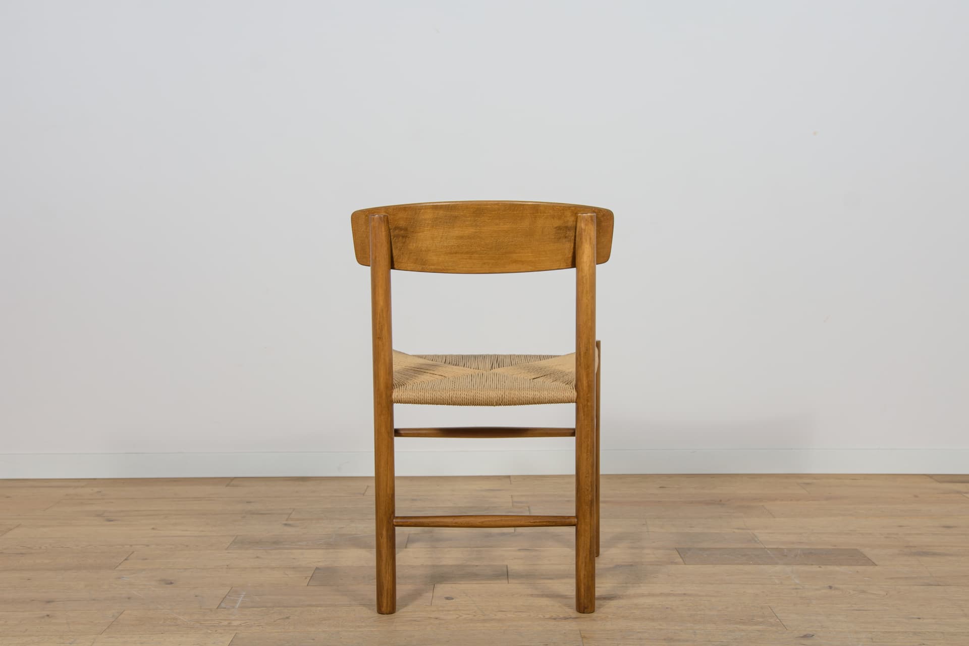 Komplet sześciu krzeseł J39, buk brąz jasny, proj. B. Mogensen, Dania, lata 60. - 170319