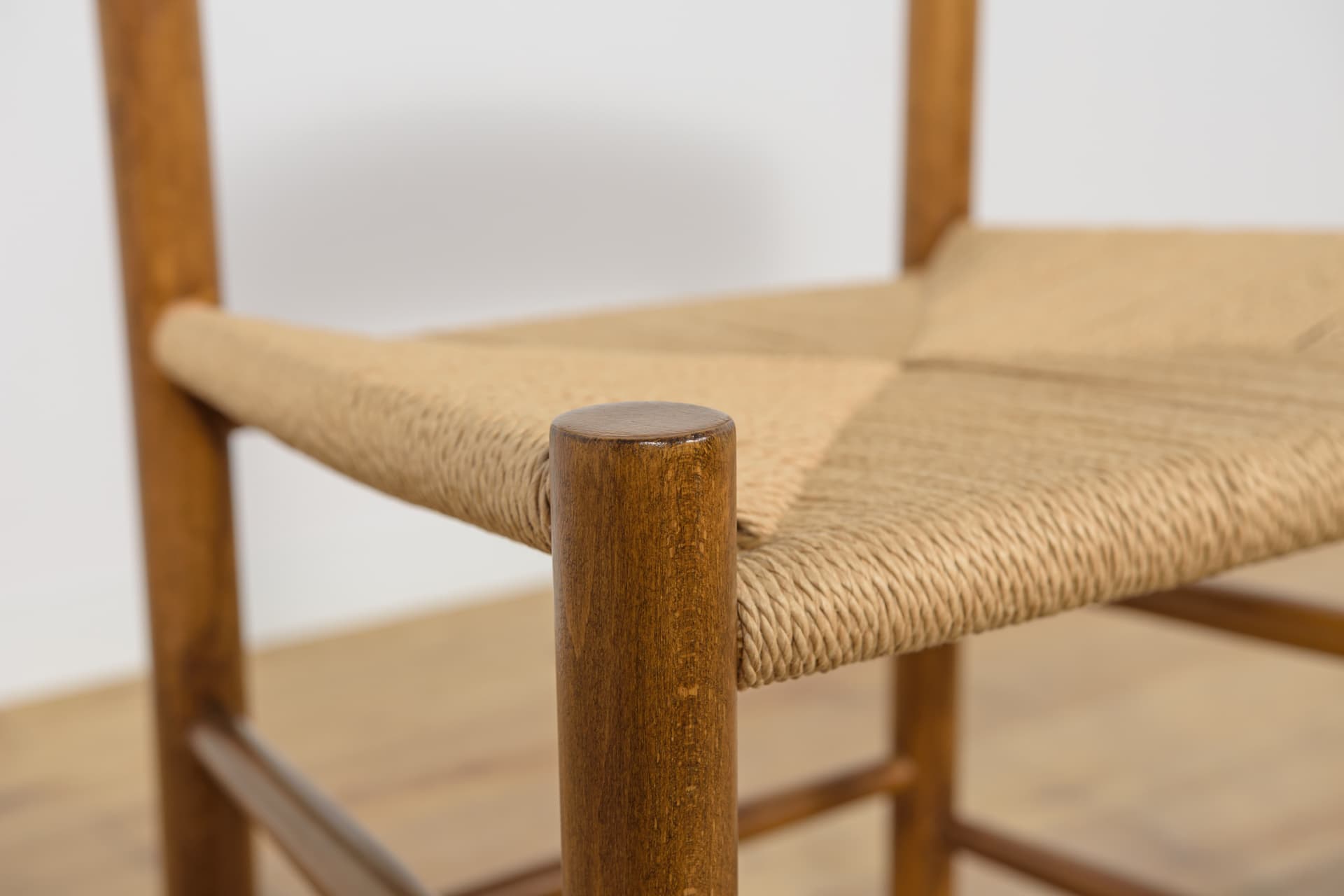 Komplet sześciu krzeseł J39, buk brąz jasny, proj. B. Mogensen, Dania, lata 60. - 170322