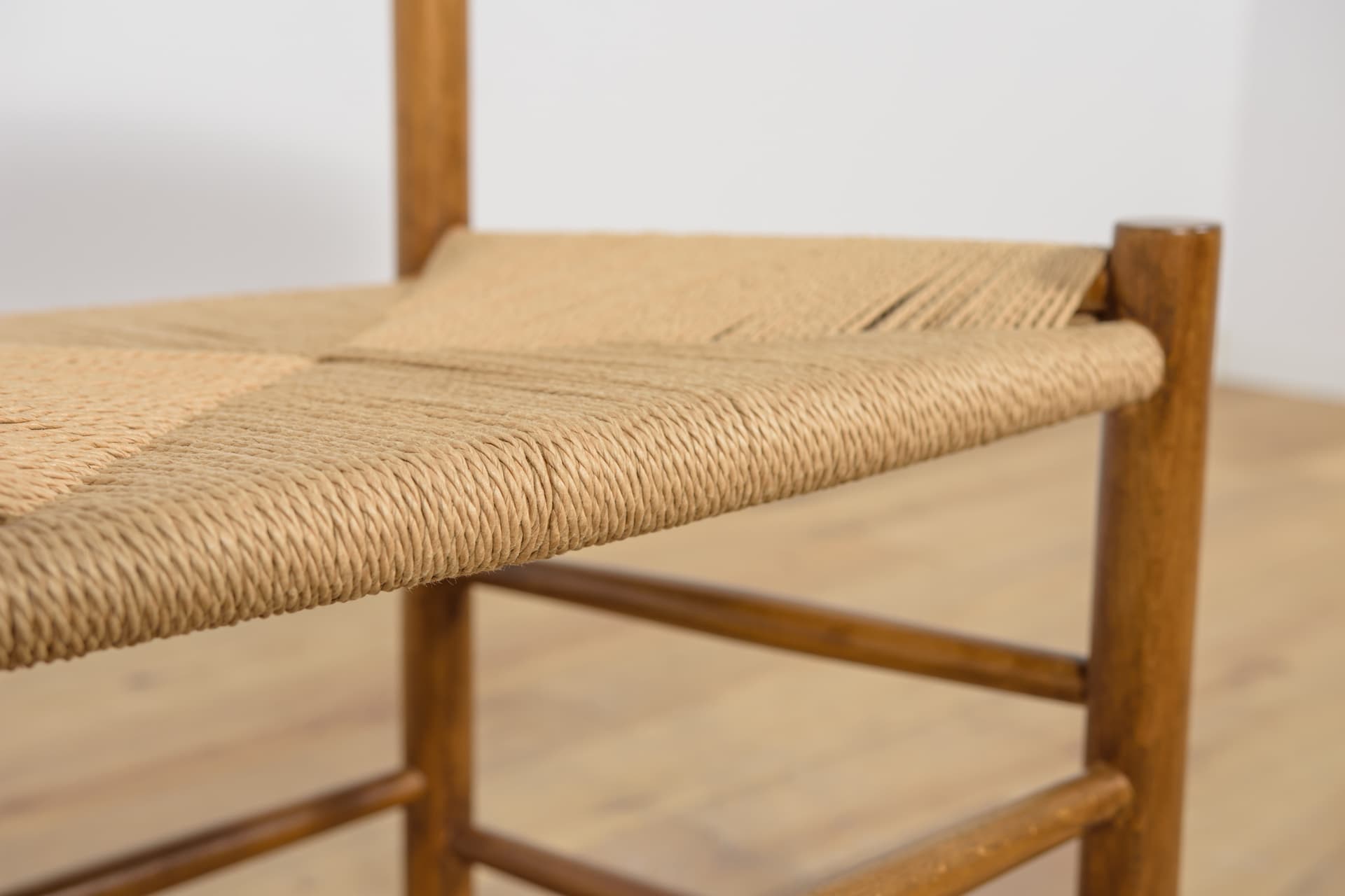 Komplet sześciu krzeseł J39, buk brąz jasny, proj. B. Mogensen, Dania, lata 60. - 170320